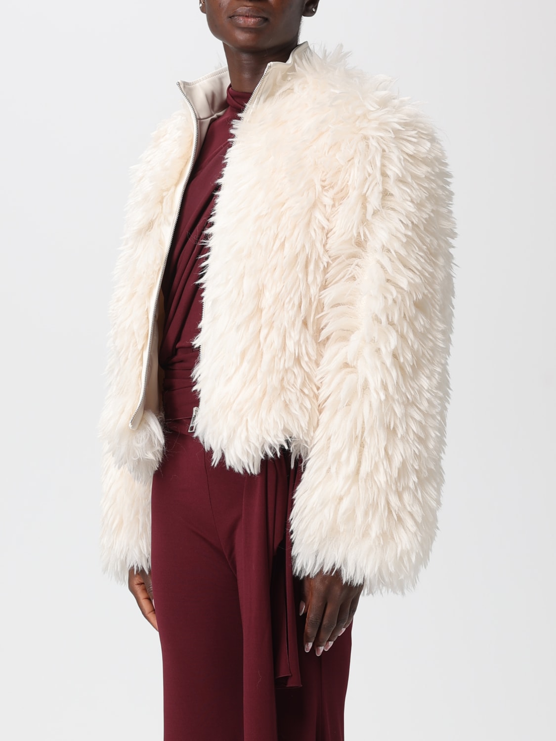 APPARIS ABRIGO DE PIEL: Abrigos de piel mujer Apparis, Blanco - Img 3