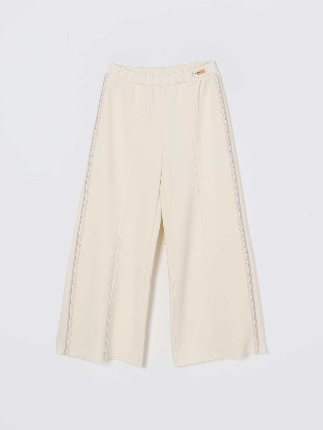 MONNALISA PANTS: Pants kids Monnalisa, White - Img 1