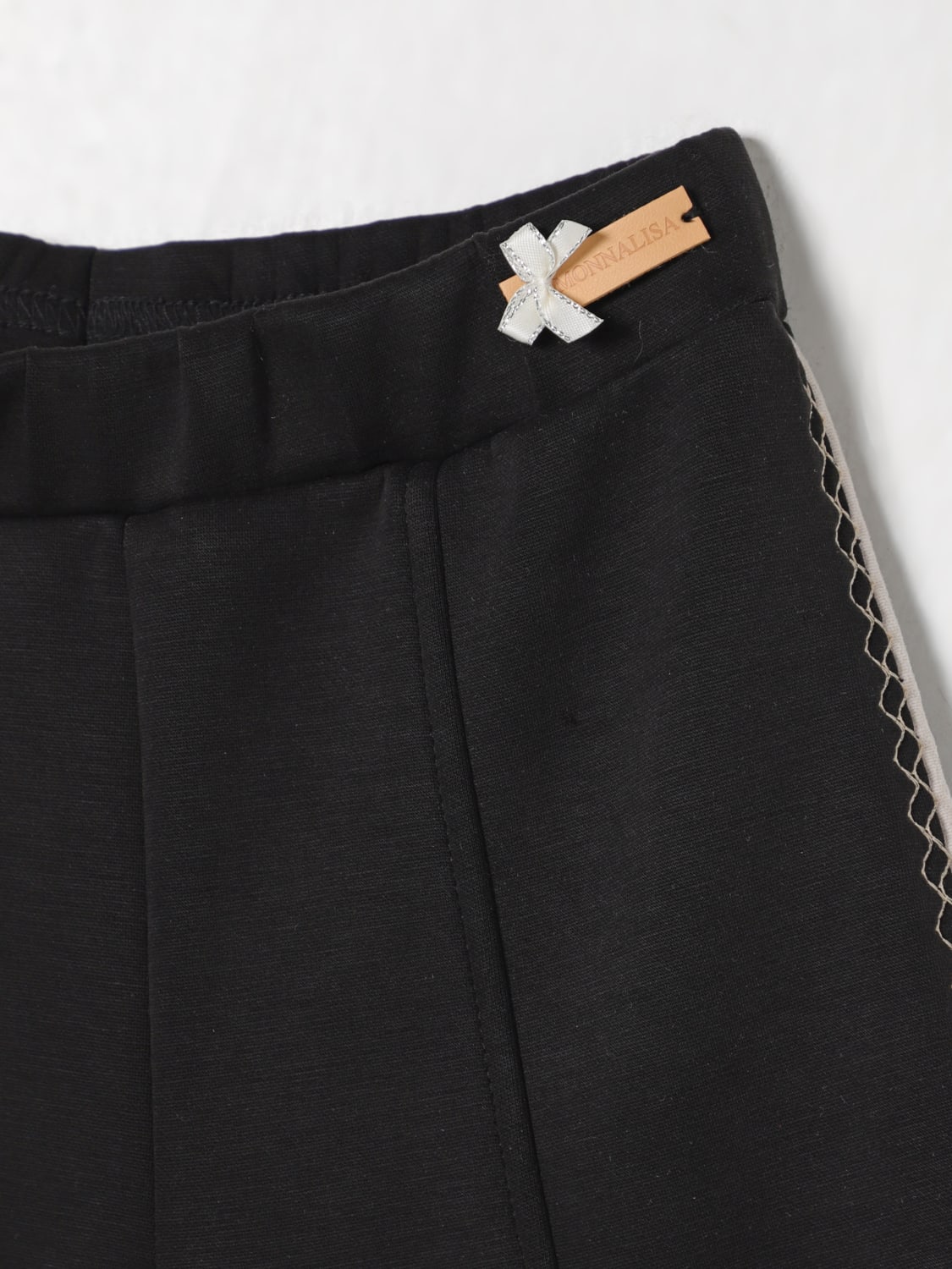 MONNALISA PANTS: Pants kids Monnalisa, Black - Img 3