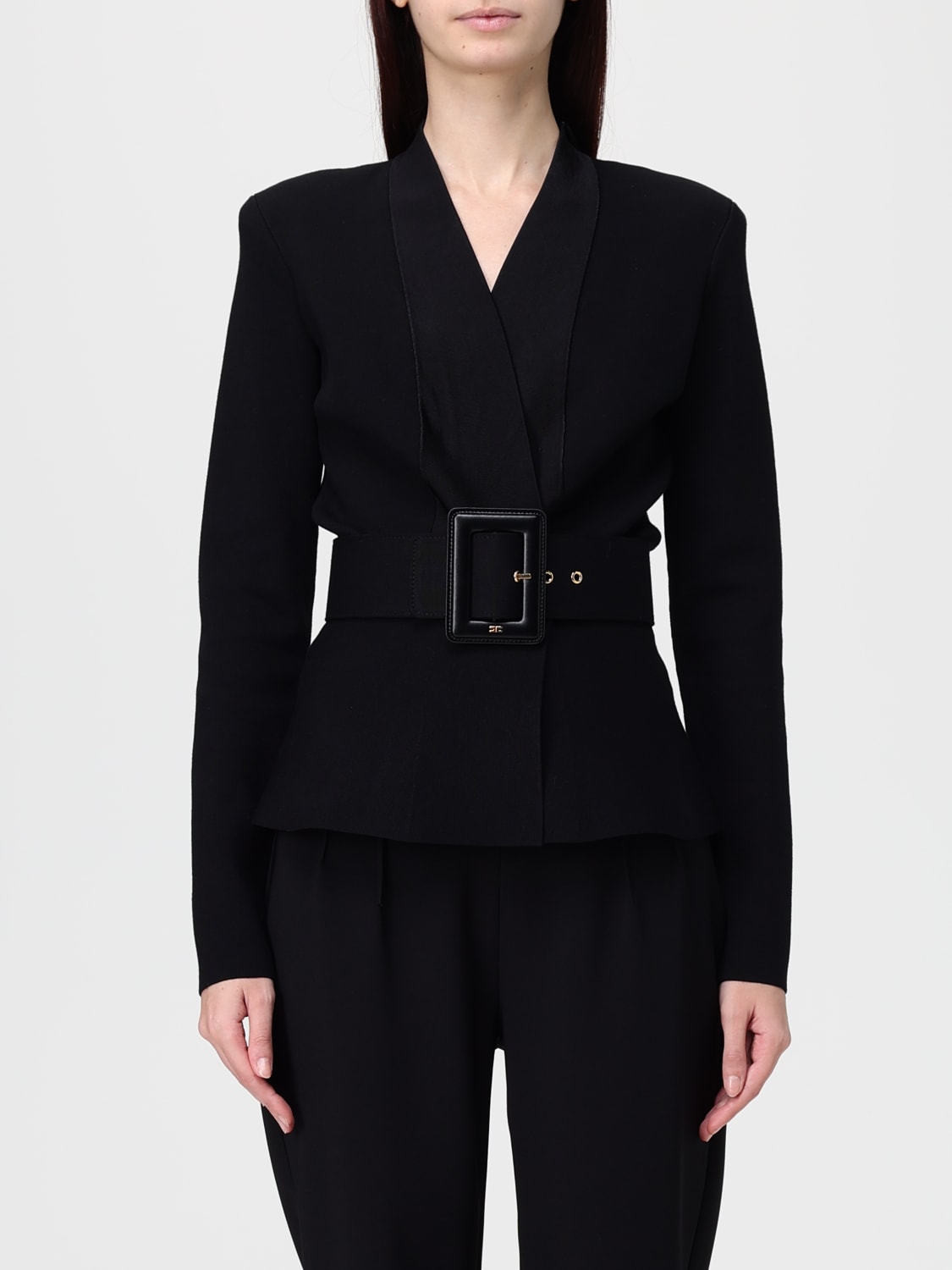 ELISABETTA FRANCHI JACKET: Sweater woman Elisabetta Franchi, Black - Img 1