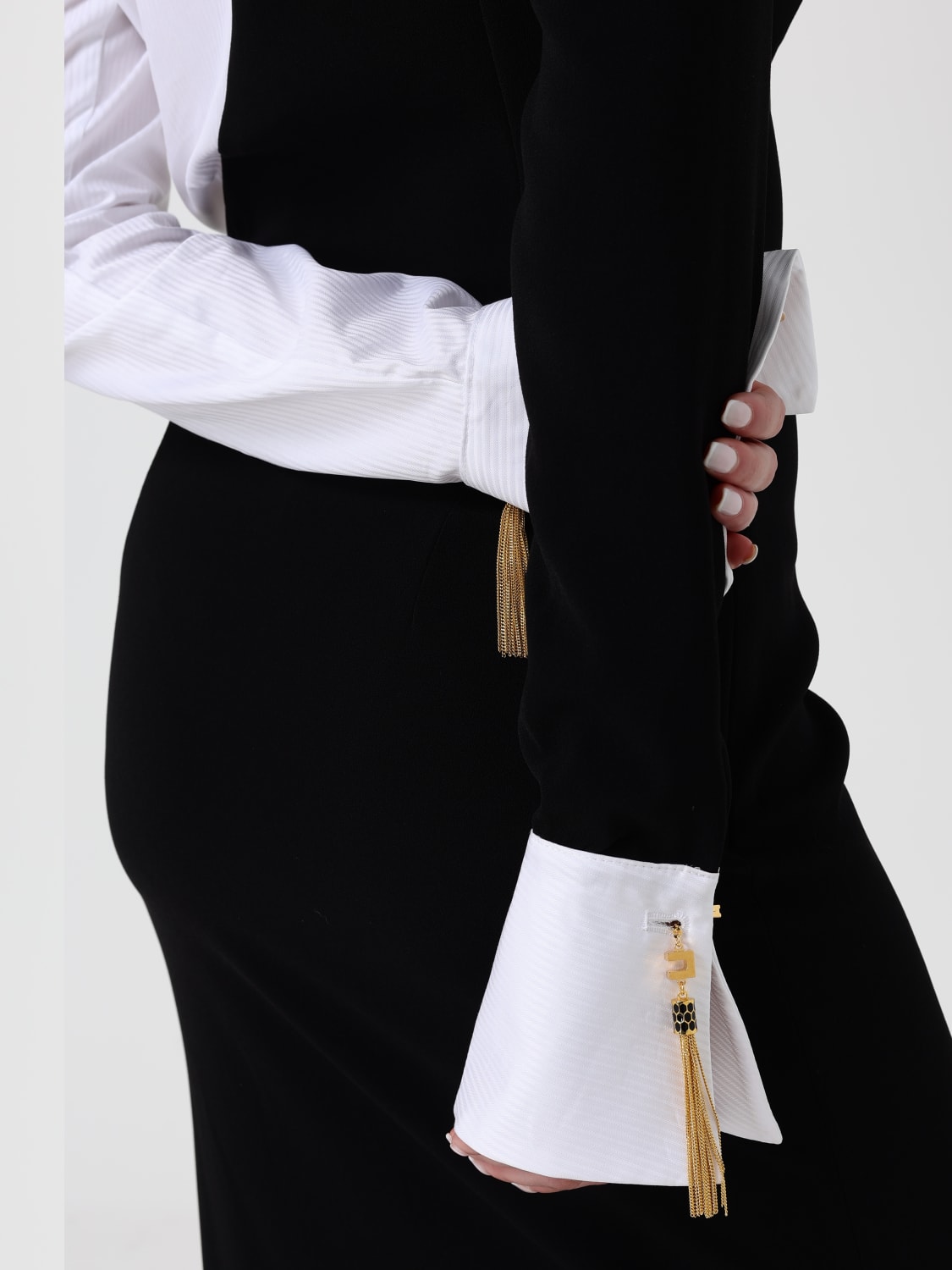 ELISABETTA FRANCHI DRESS: Dress woman Elisabetta Franchi, Black - Img 4