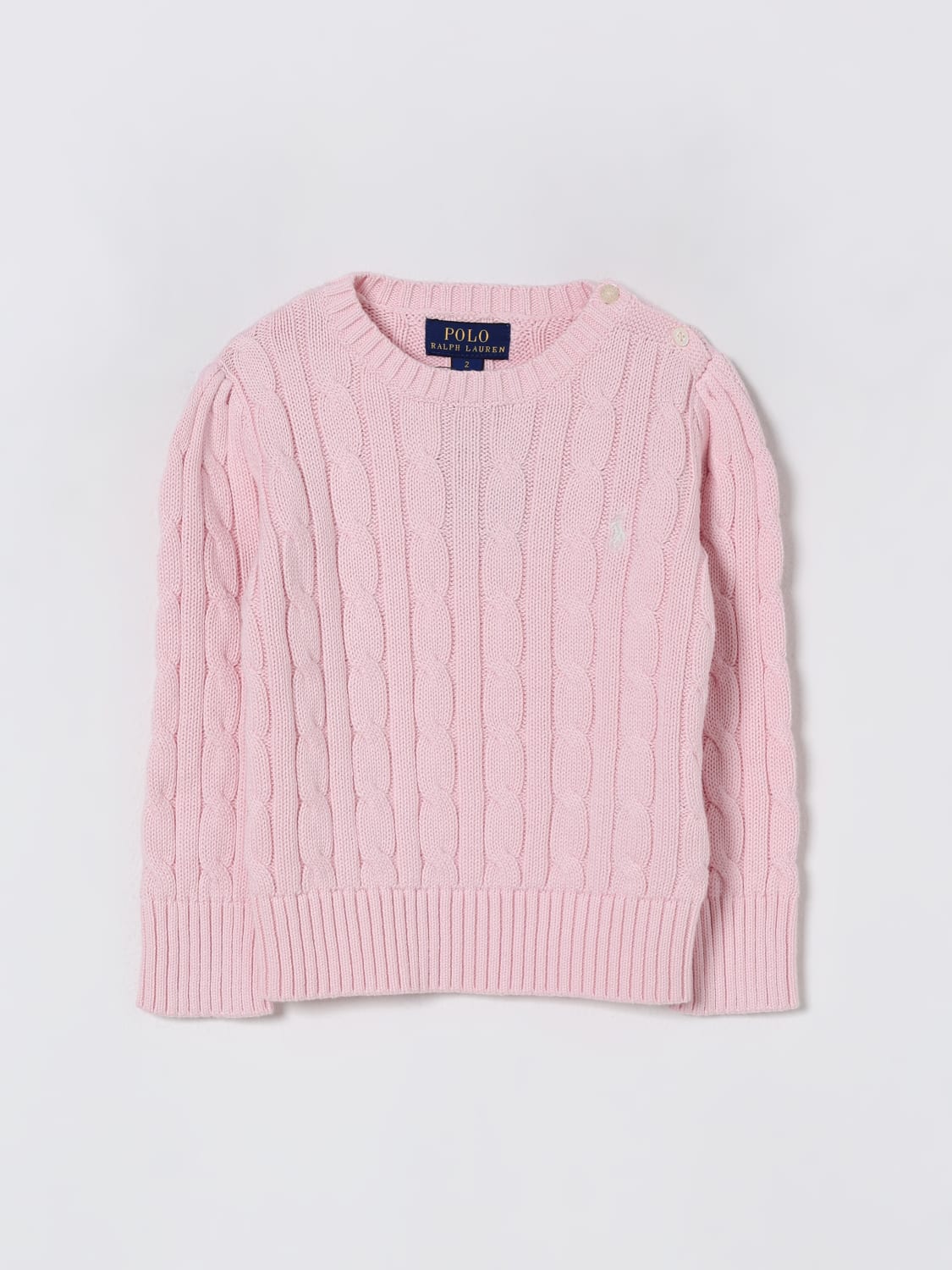 POLO RALPH LAUREN PULL: Pull enfant Polo Ralph Lauren, Rose - Img 1