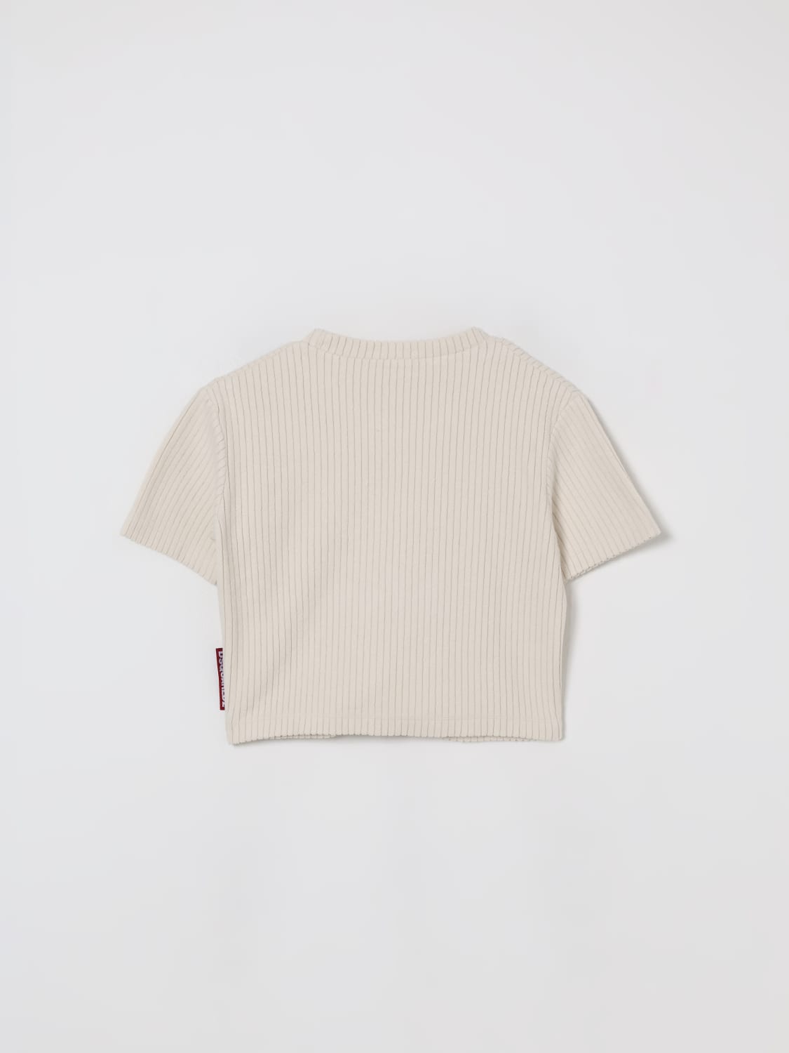 DSQUARED2 T-SHIRT: T-shirt Dsquared2 in cotone , Panna - Img 2