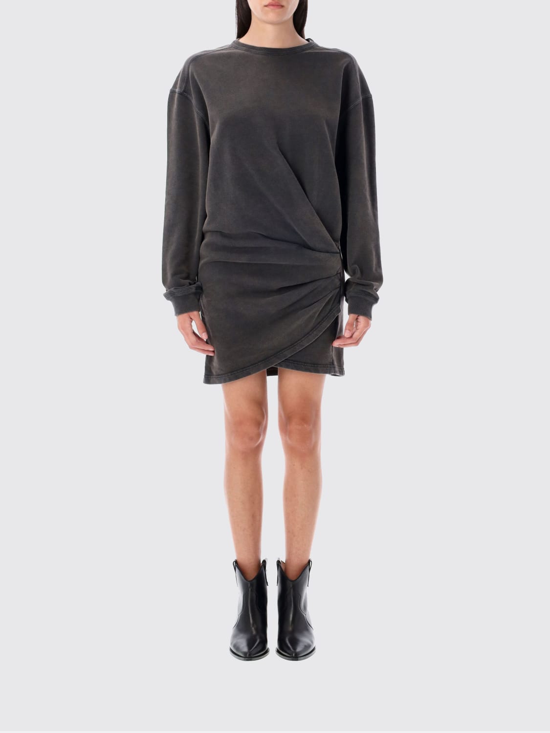 ISABEL MARANT ETOILE ABITO: Abito Isabel Marant Etoile in cotone , Nero - Img 1