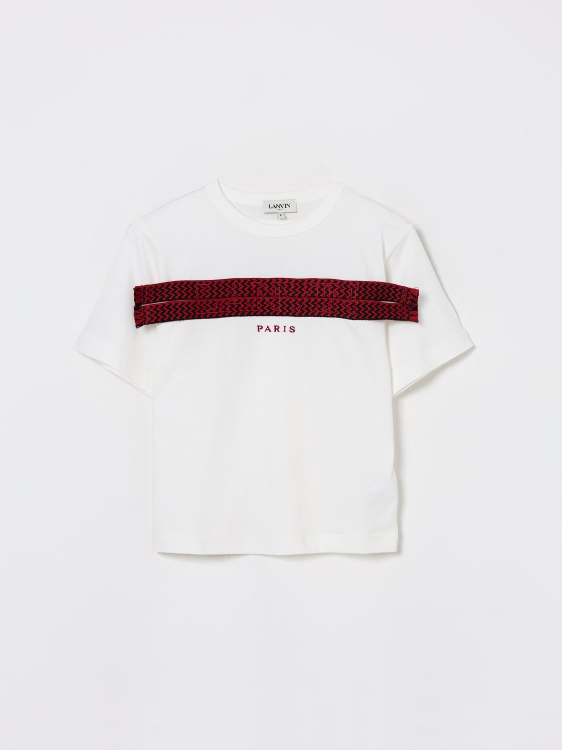 LANVIN T-SHIRT: T-shirt kids Lanvin, Ecru - Img 1