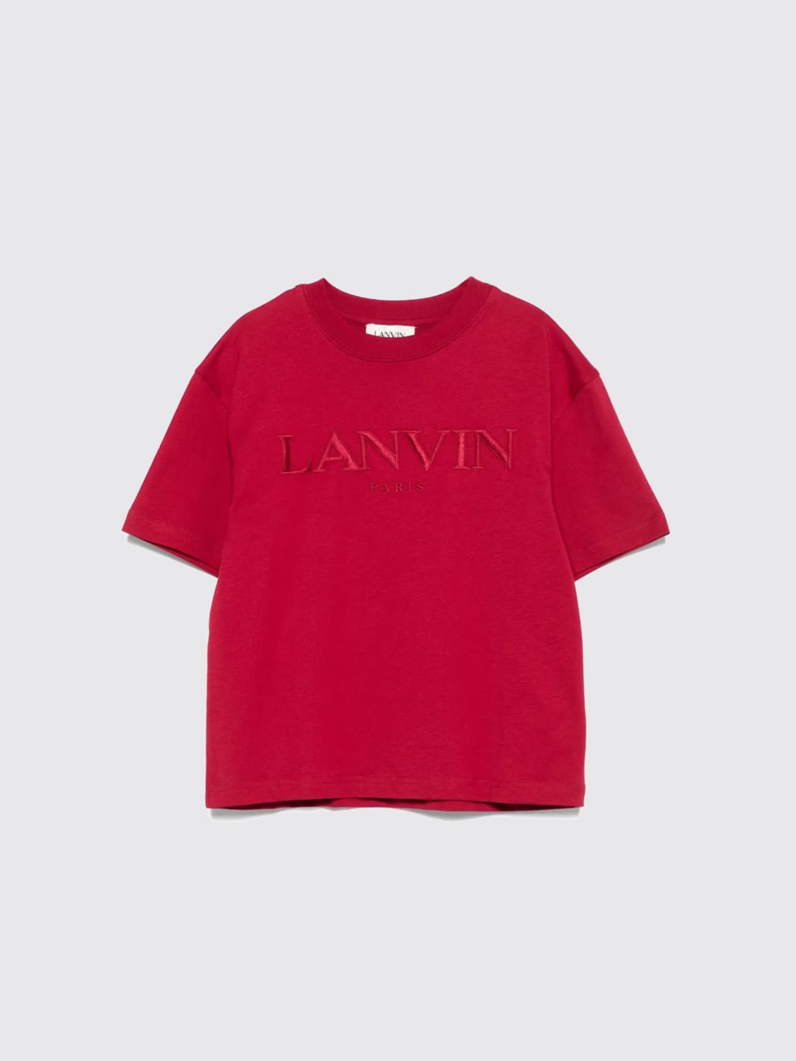 LANVIN T-SHIRT: T-shirt kinder Lanvin, Burgunderrot - Img 1