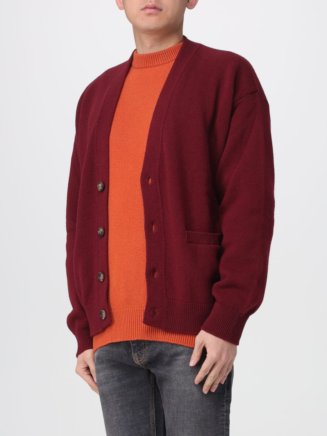 LANEUS SWEATER: Sweater men Laneus, Burgundy - Img 3