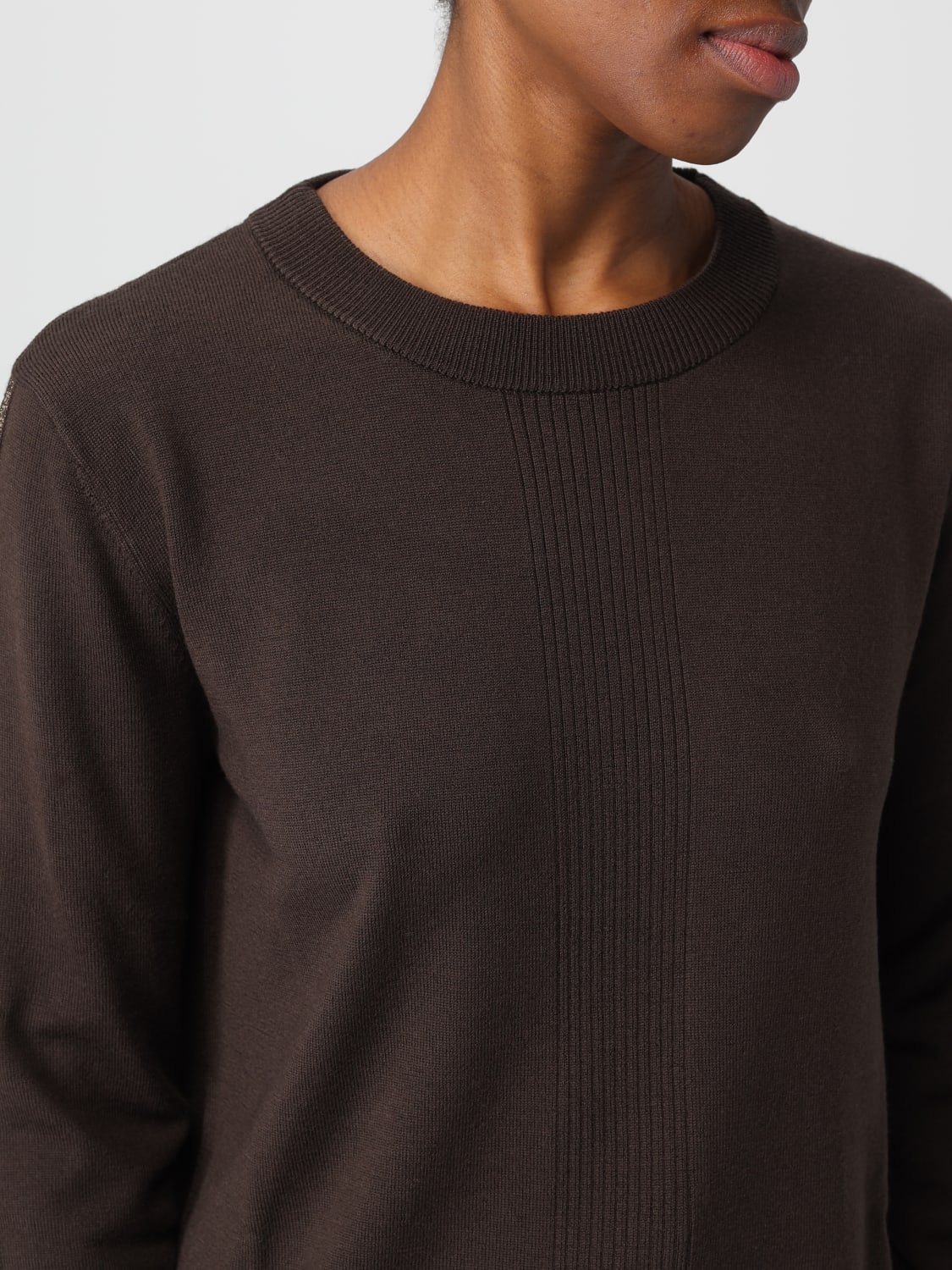 PATRIZIA PEPE SWEATER: Sweater woman Patrizia Pepe, Brown - Img 3