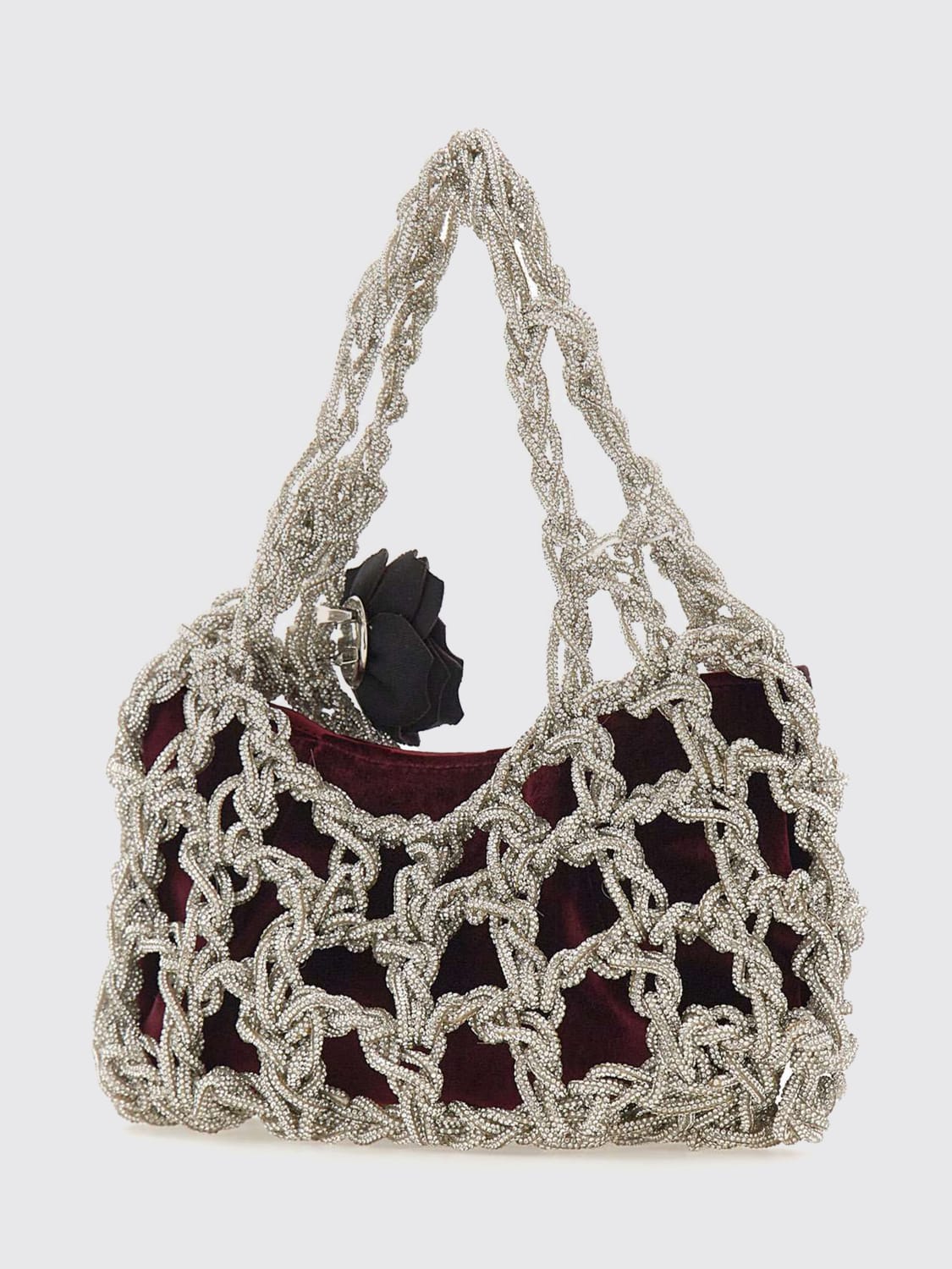 TWENTY FOURHAITCH HANDTASCHE: Schultertasche damen Twenty Fourhaitch, Pflaume - Img 2