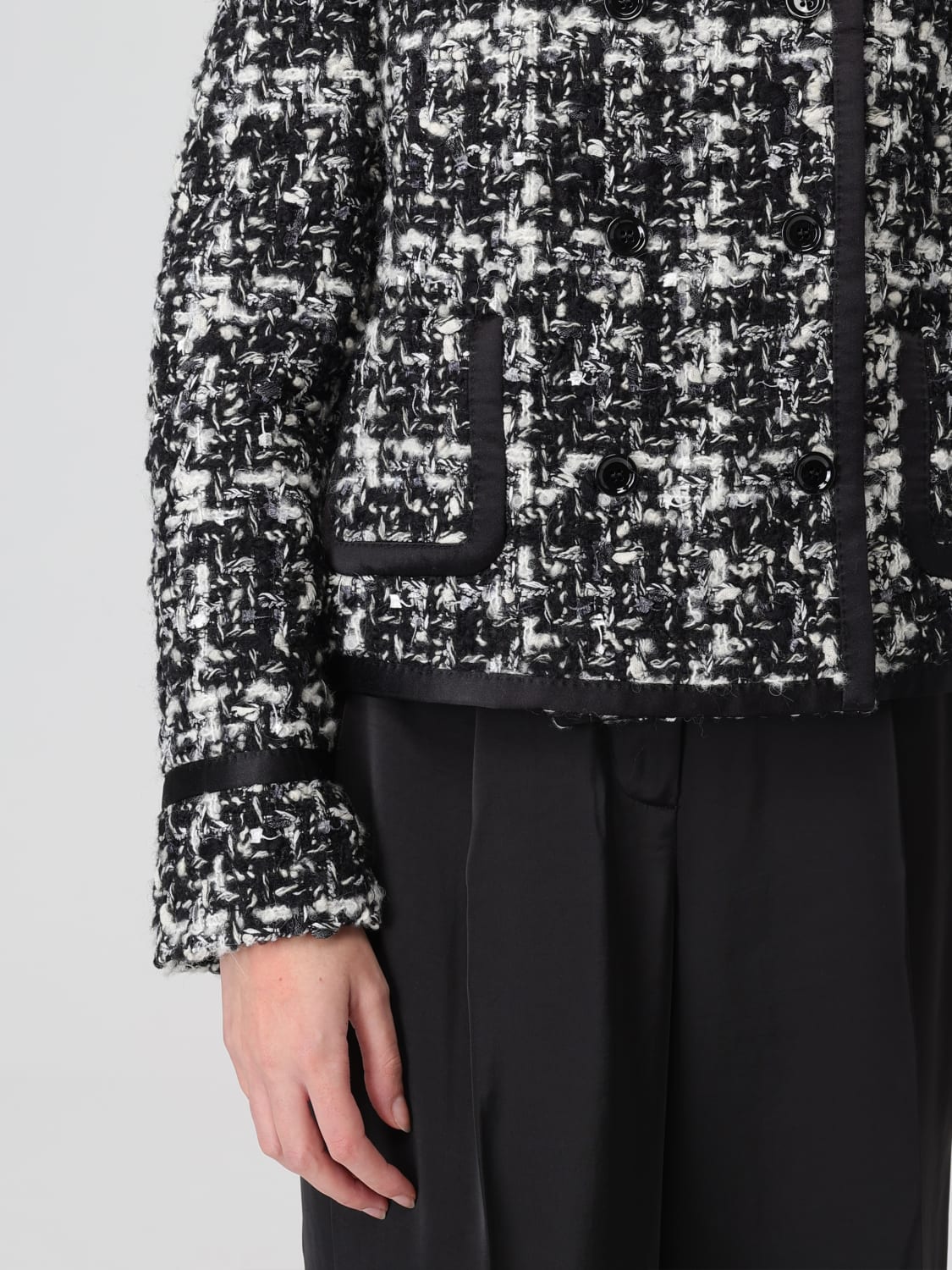 DOLCE & GABBANA VESTE: Blazer femme Dolce & Gabbana, Gris - Img 5