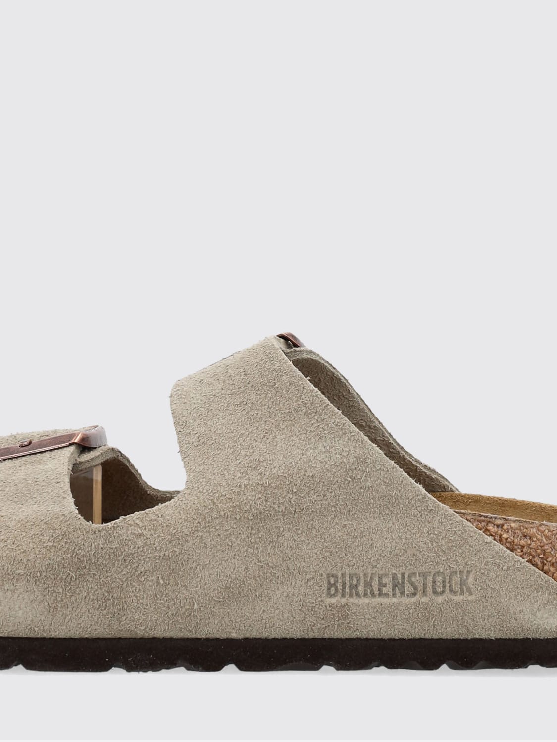 BIRKENSTOCK SANDALI: Sandalo Arizona Birkenstock in camoscio , Beige - Img 4