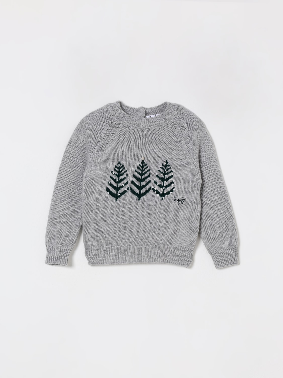 IL GUFO SWEATER: Sweater kids Il Gufo, Grey - Img 1