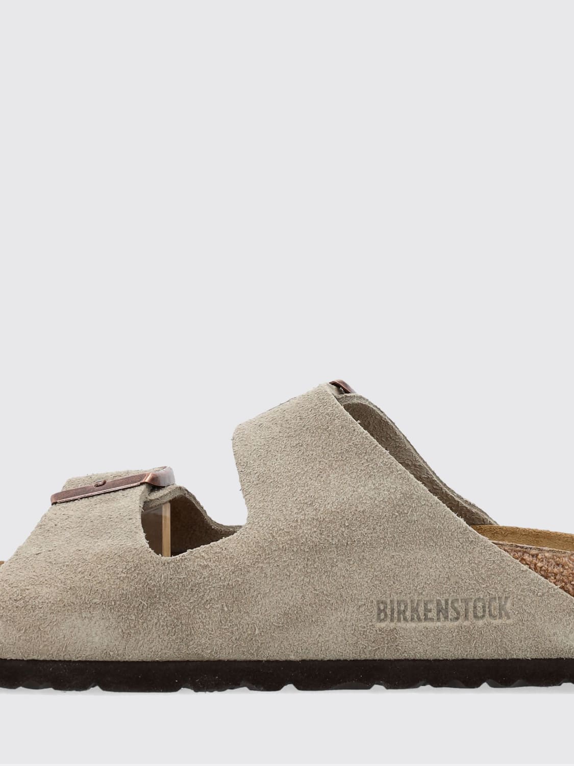 BIRKENSTOCK HEELED SANDAL: Flat sandals woman Birkenstock, Beige - Img 3