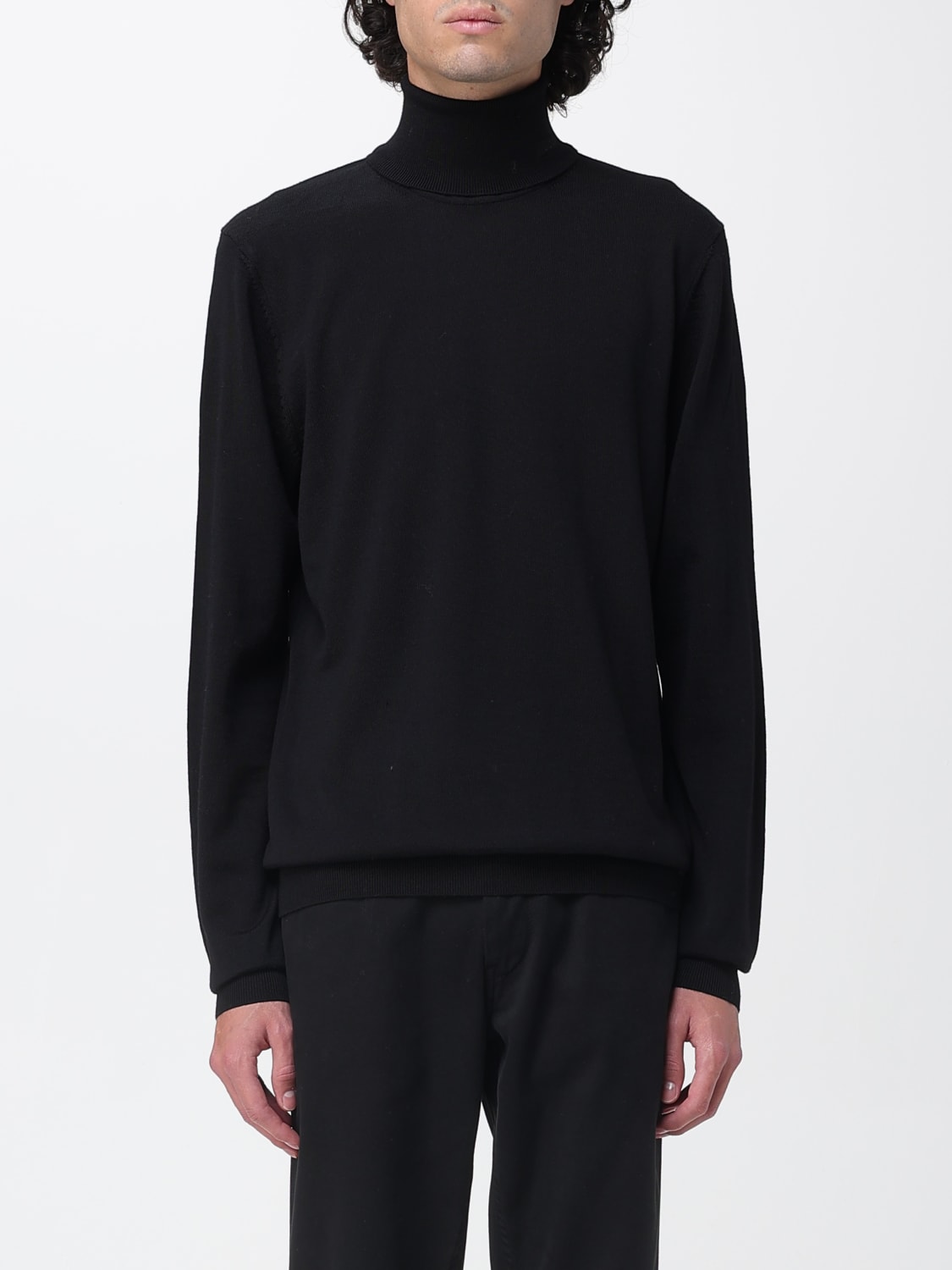 HUGO PULLOVER: Pullover herren Hugo, Schwarz - Img 1