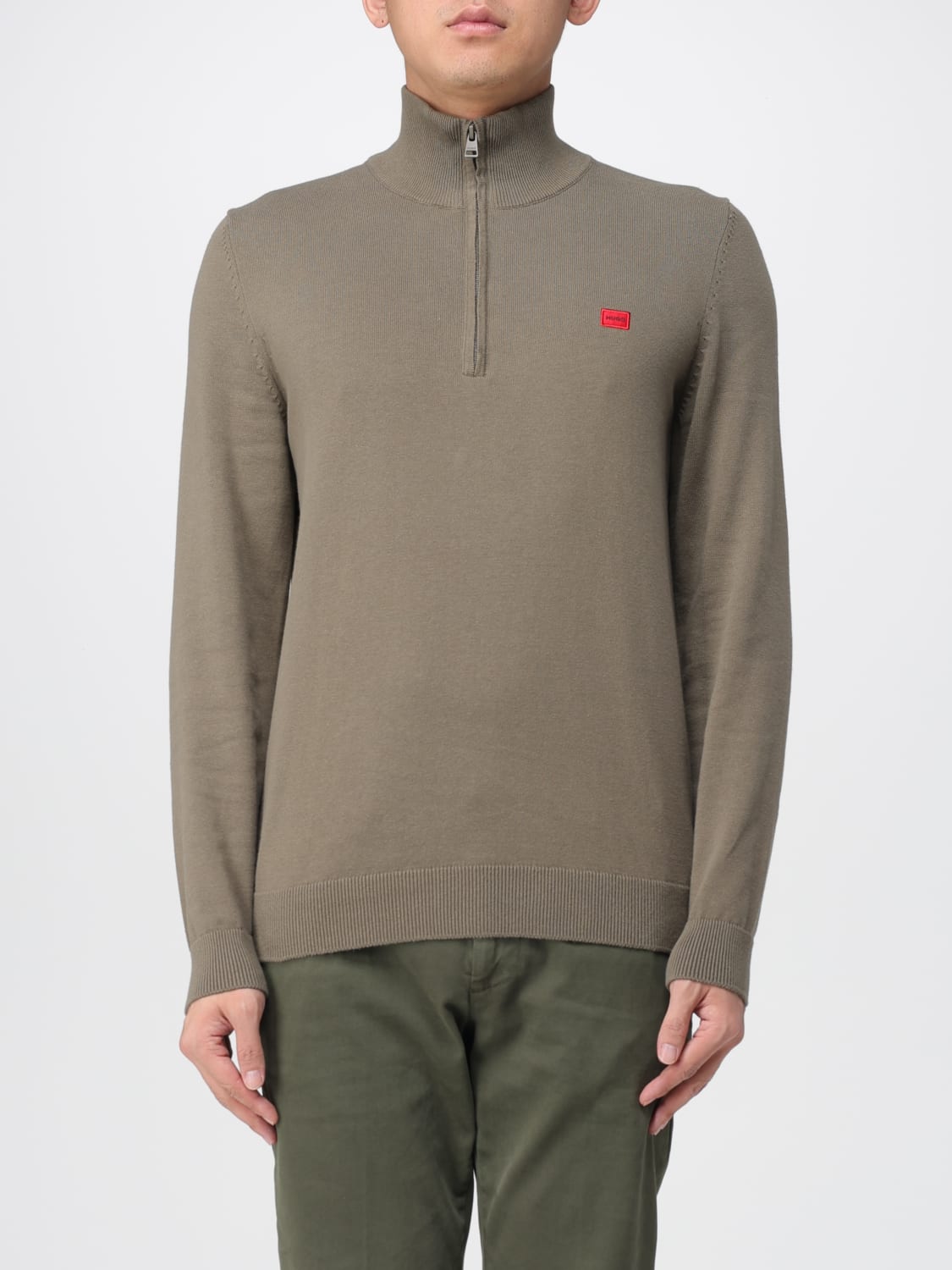 HUGO PULLOVER: Pullover herren Hugo, Grün - Img 1