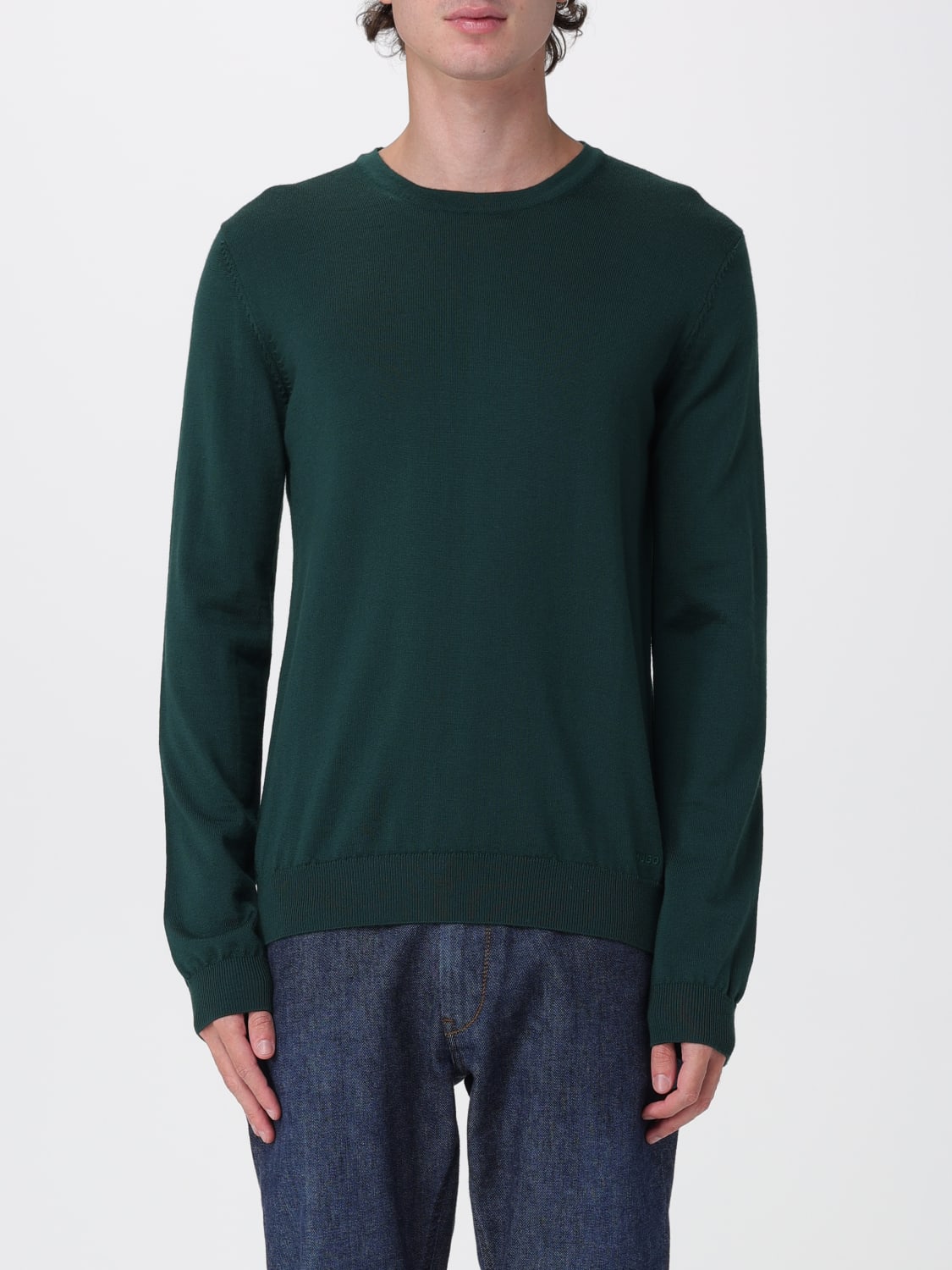HUGO SWEATER: Sweater men Hugo, Green - Img 1
