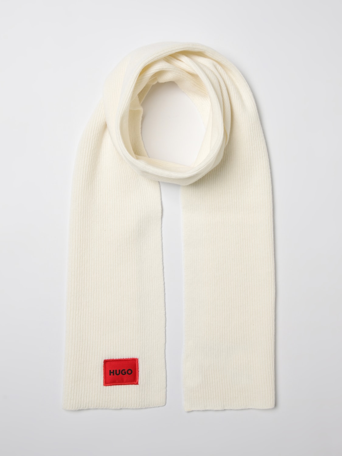 HUGO SCARF: Scarf men Hugo, White - Img 2