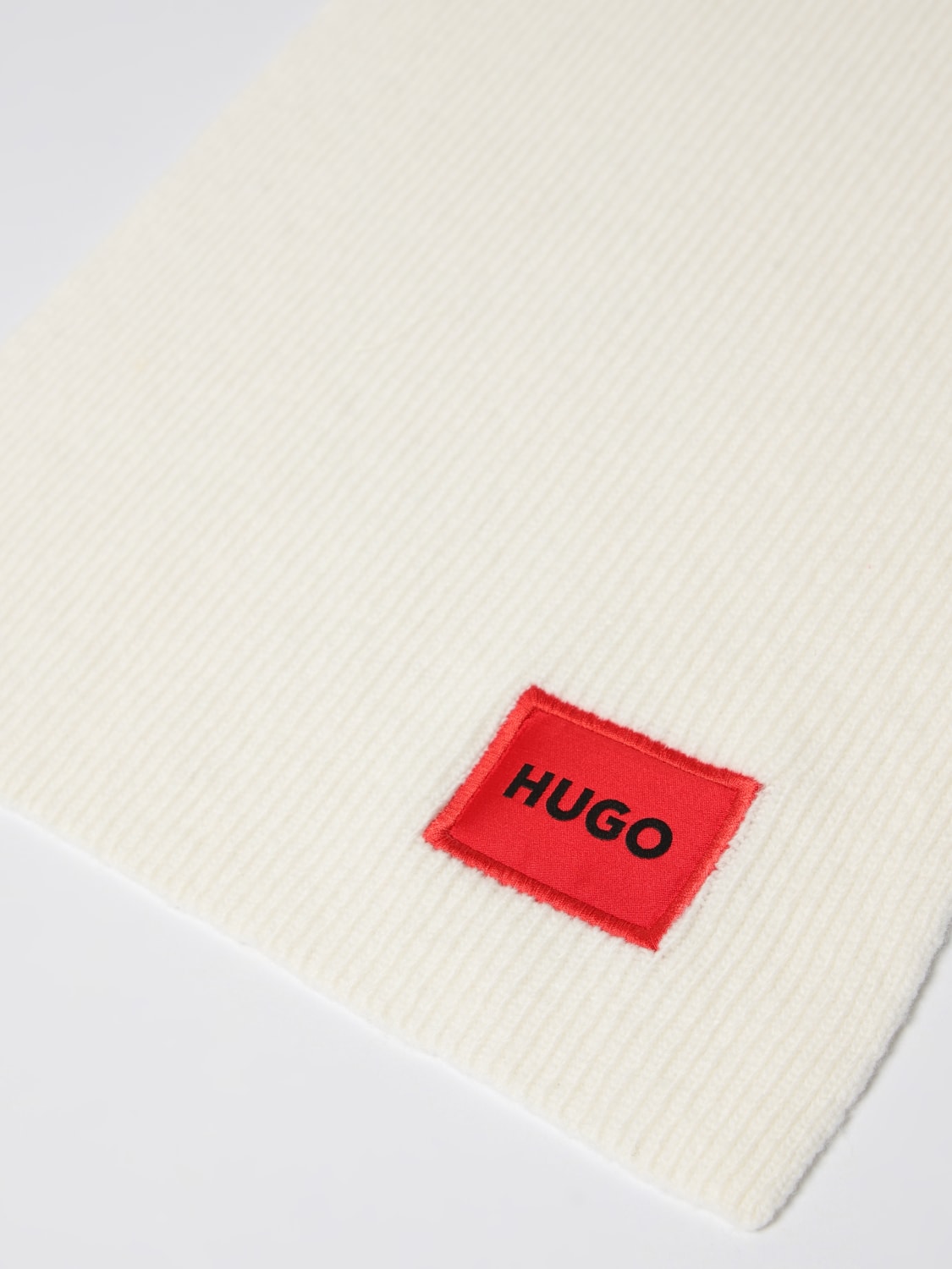 HUGO SCARF: Scarf men Hugo, White - Img 3