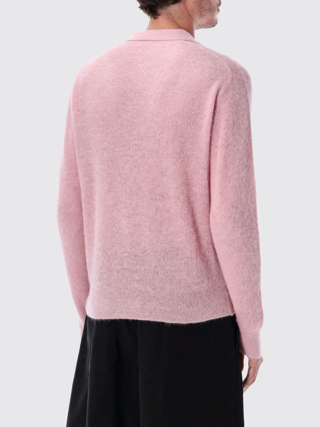 AURALEE POLO SHIRT: Sweater men Auralee, Pink - Img 2
