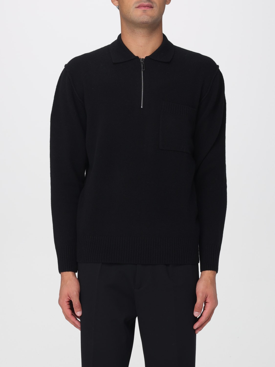 PAOLO PECORA POLO: Pull homme Paolo Pecora, Noir - Img 1