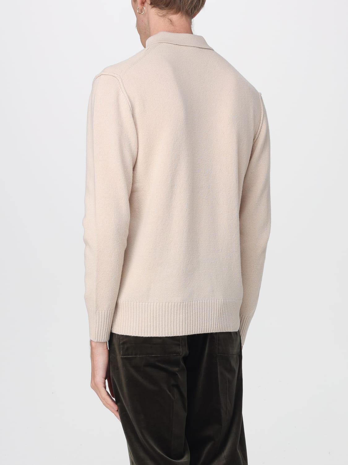 PAOLO PECORA POLO SHIRT: Sweater men Paolo Pecora, Ecru - Img 2