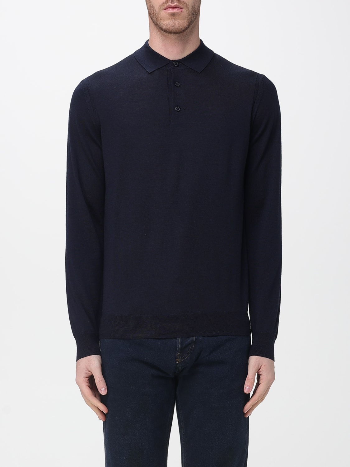 PAOLO PECORA POLO SHIRT: Sweater men Paolo Pecora, Blue - Img 1