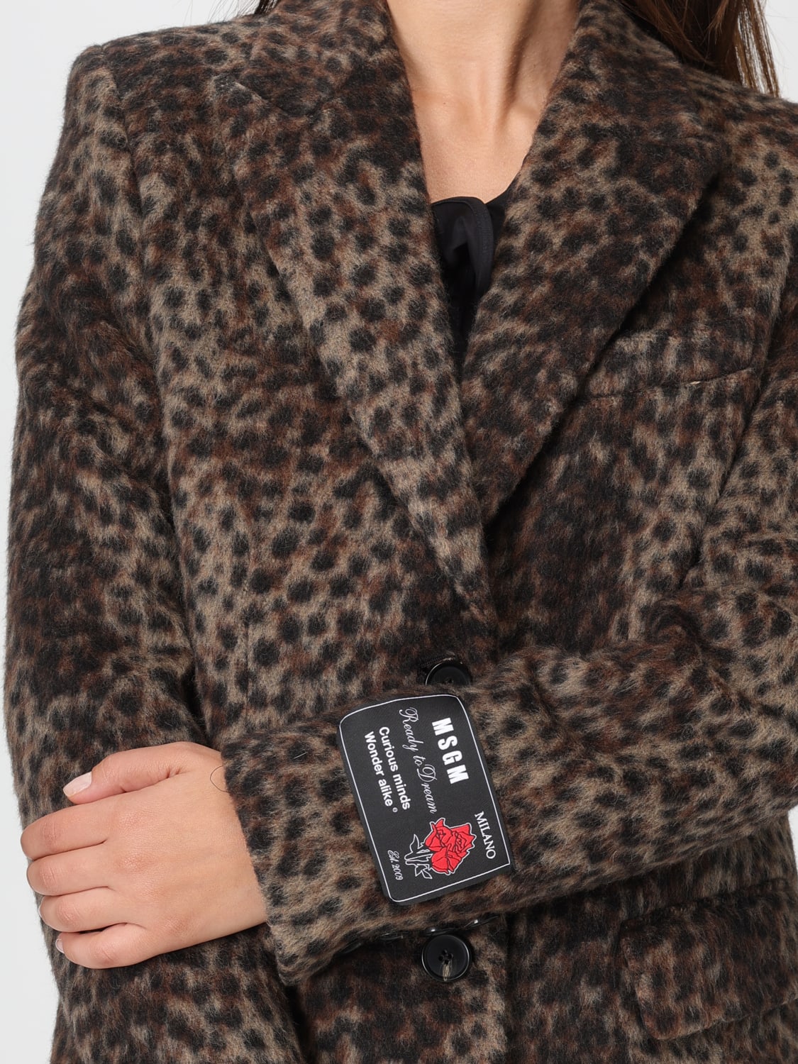 MSGM ПАЛЬТО: Пальто Женское MSGM, Коричневый - Img 4