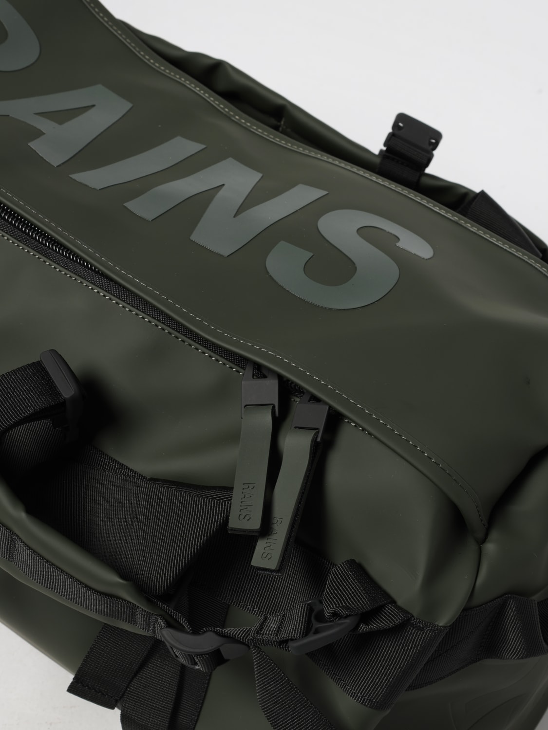 RAINS TRAVEL BAG: Backpack men Rains, Green - Img 3