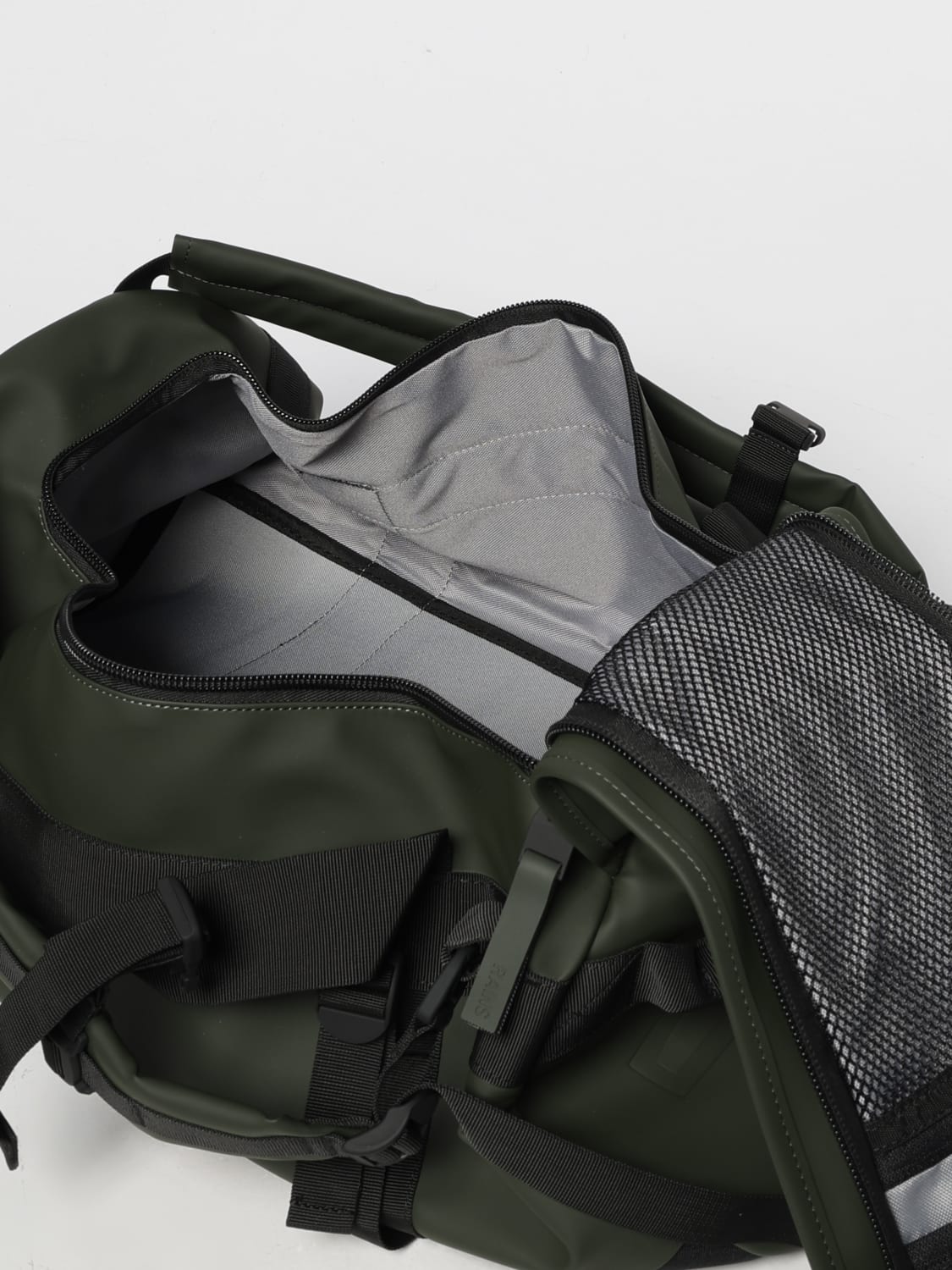 RAINS TRAVEL BAG: Backpack men Rains, Green - Img 4