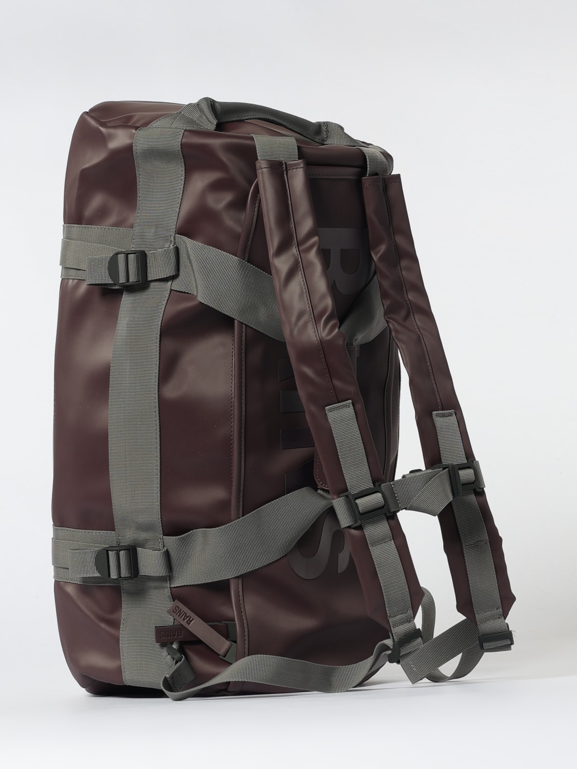 RAINS TRAVEL BAG: Backpack men Rains, Red Purple - Img 2