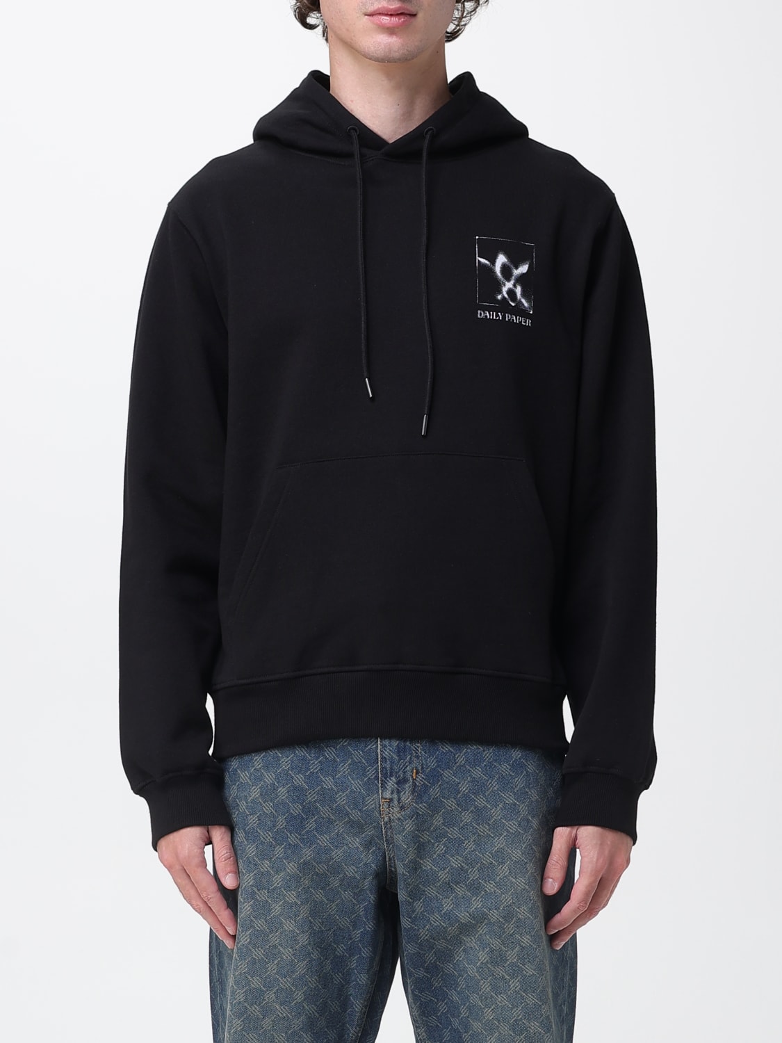 DAILY PAPER SWEATSHIRT: Sweatshirt men Daily Paper, Black - Img 1