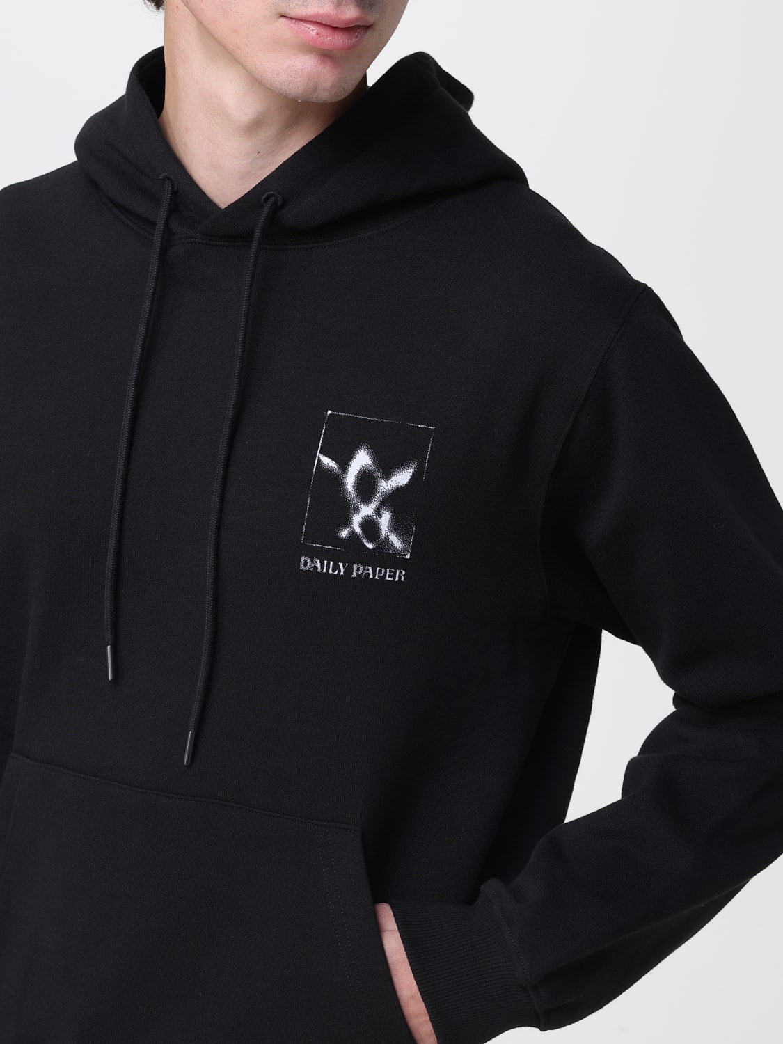 DAILY PAPER SWEATSHIRT: Sweatshirt men Daily Paper, Black - Img 3