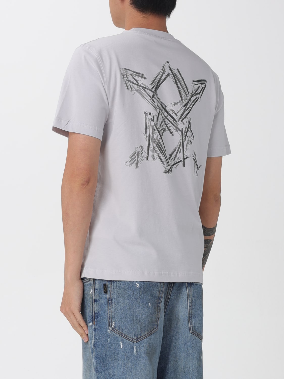 DAILY PAPER T-SHIRT: T-shirt men Daily Paper, White - Img 2