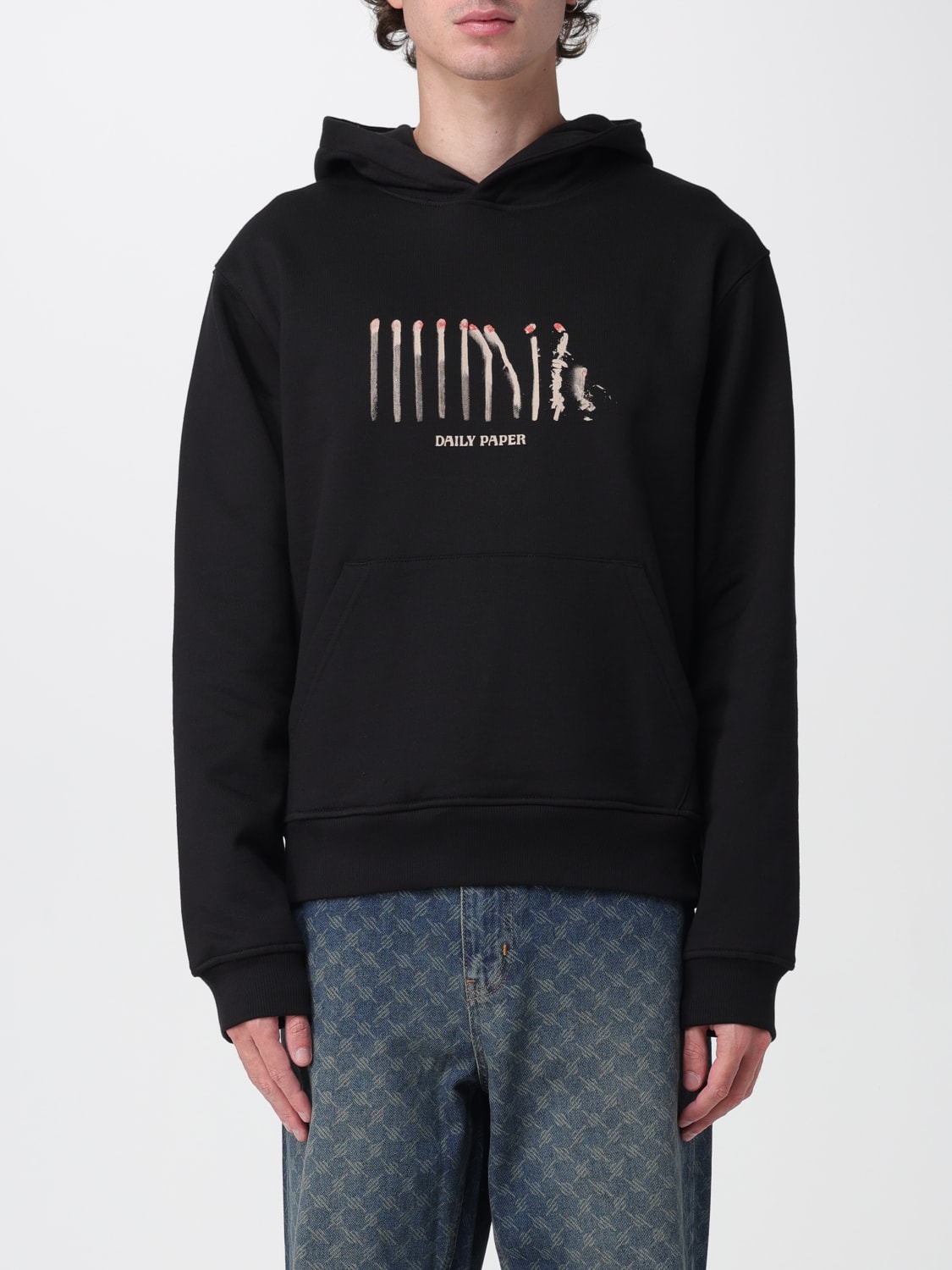 DAILY PAPER SWEATSHIRT: Sweatshirt herren Daily Paper, Schwarz - Img 1