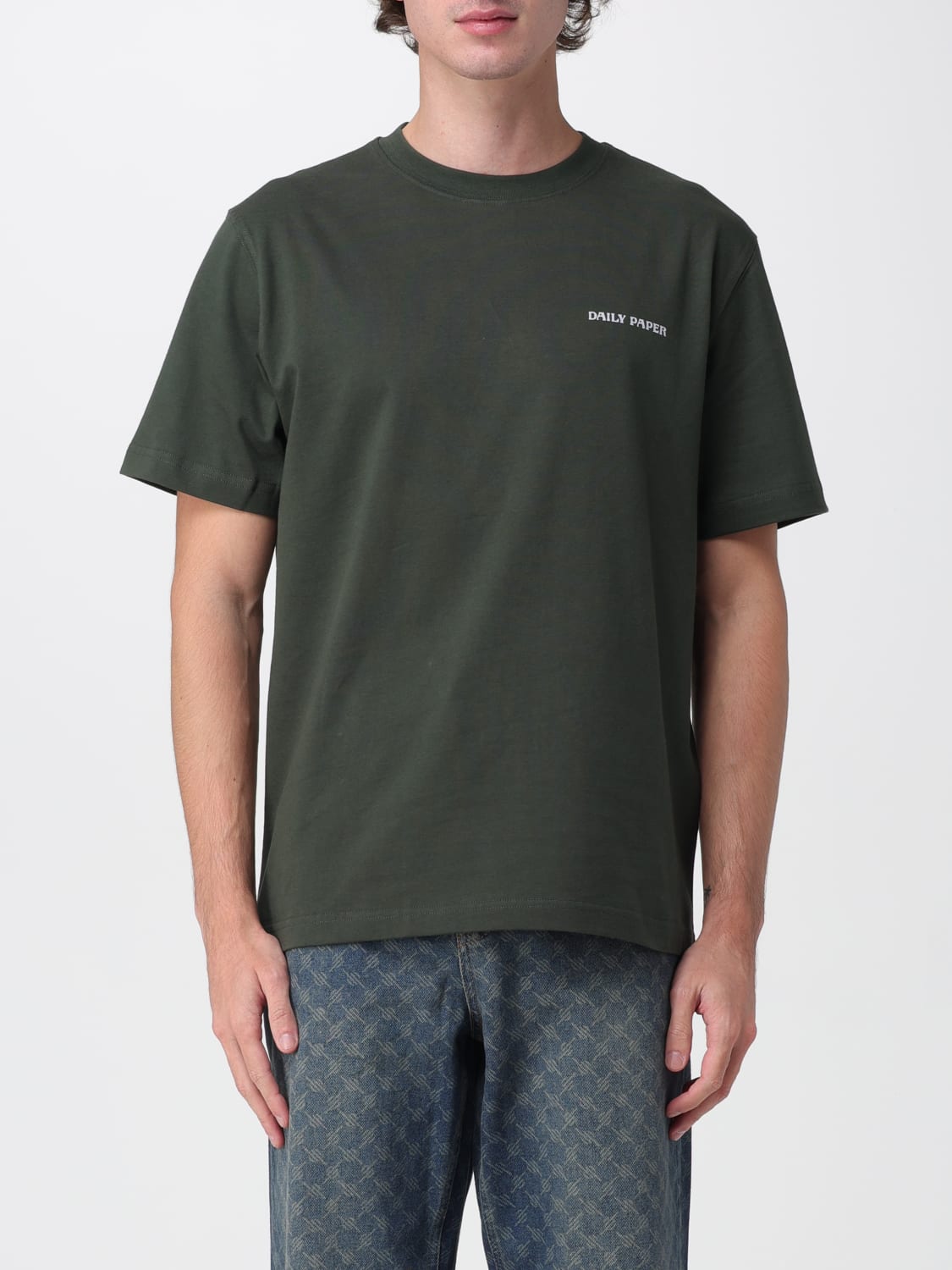 DAILY PAPER T-SHIRT: T-shirt homme Daily Paper, Vert - Img 1