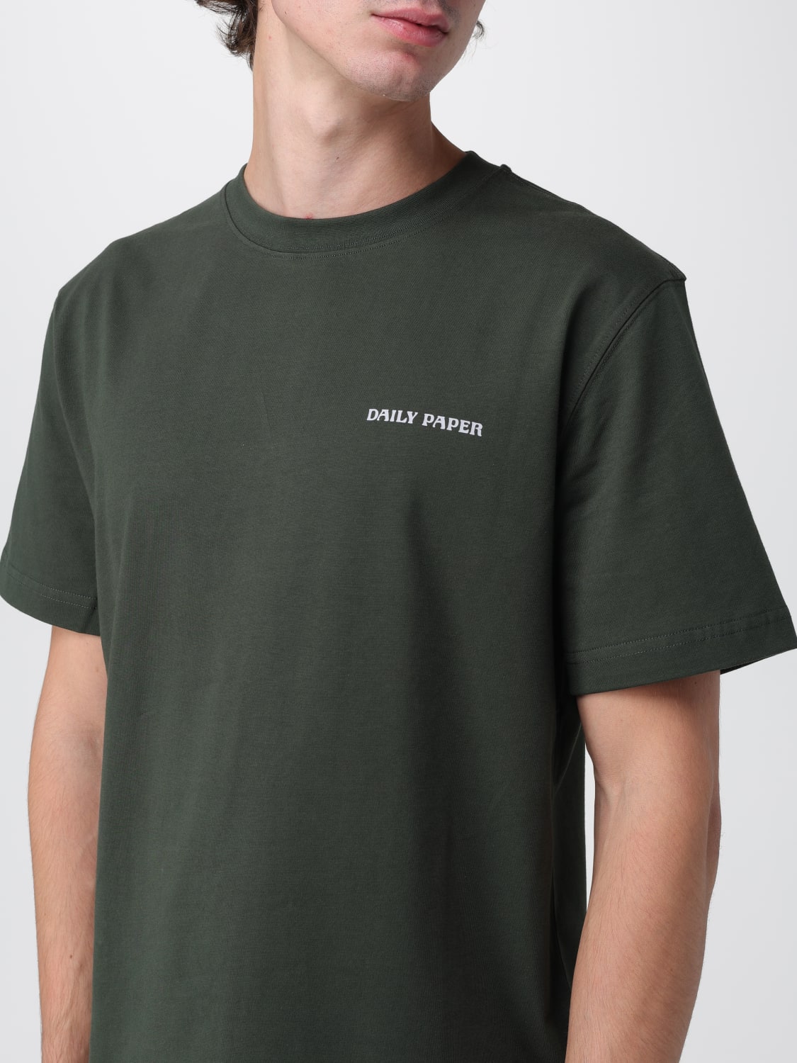 DAILY PAPER T-SHIRT: T-shirt homme Daily Paper, Vert - Img 3