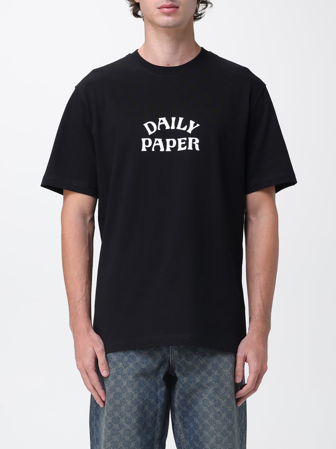 DAILY PAPER T-SHIRT: T-shirt men Daily Paper, Black - Img 1