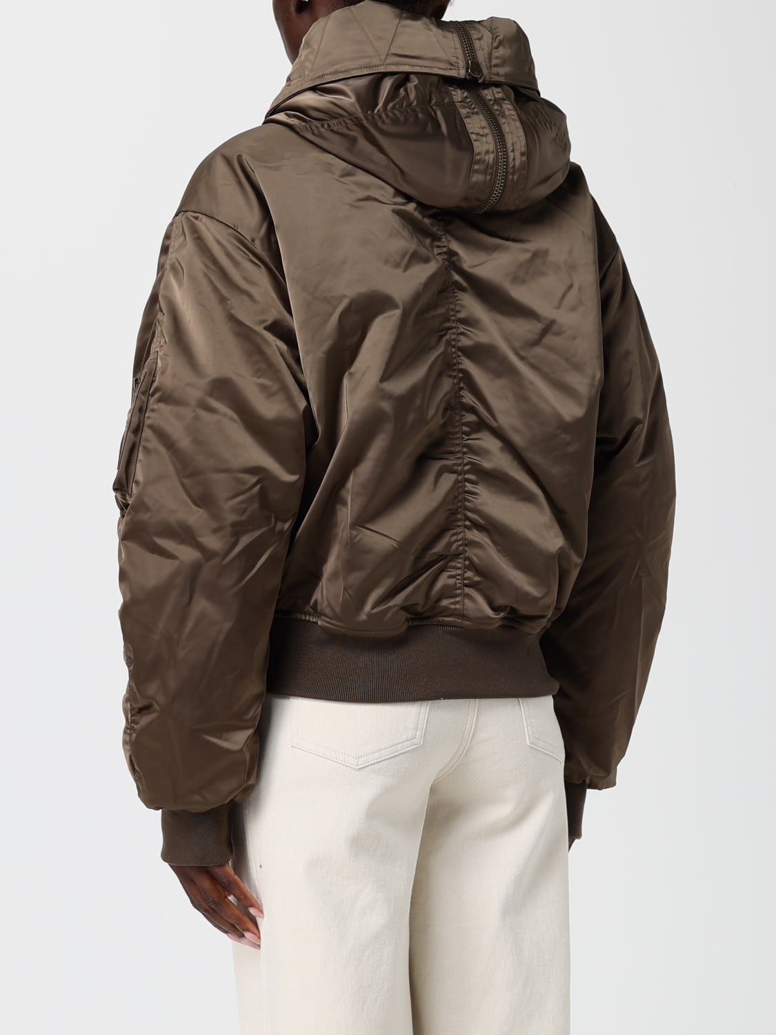 ISABEL MARANT ETOILE GIACCA: Bomber di poliestere Isabel Marant Etoile, Kaki - Img 2