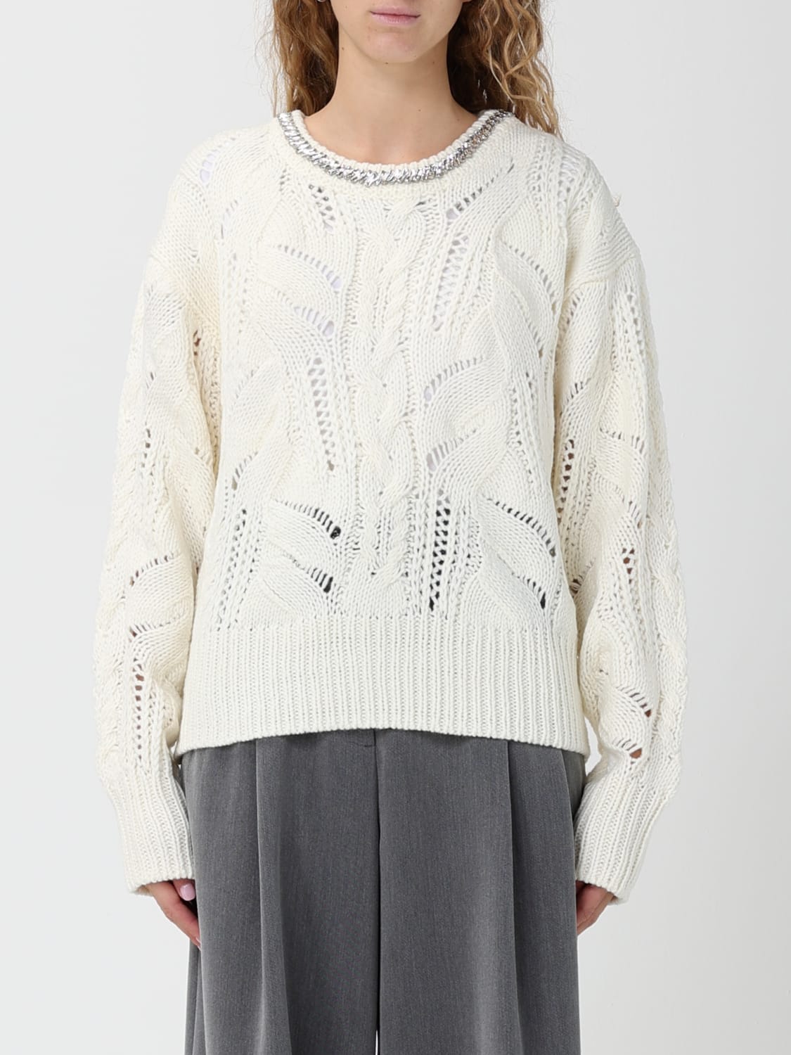 LIU JO JERSEY: Sudadera mujer Liu Jo, Blanco - Img 1