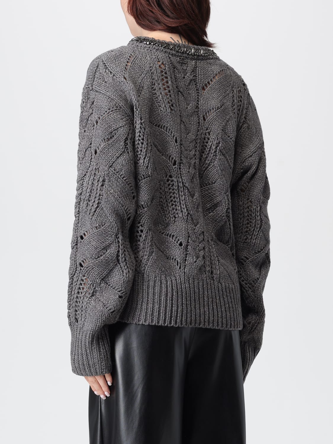 LIU JO JUMPER: Sweatshirt woman Liu Jo, Grey - Img 2