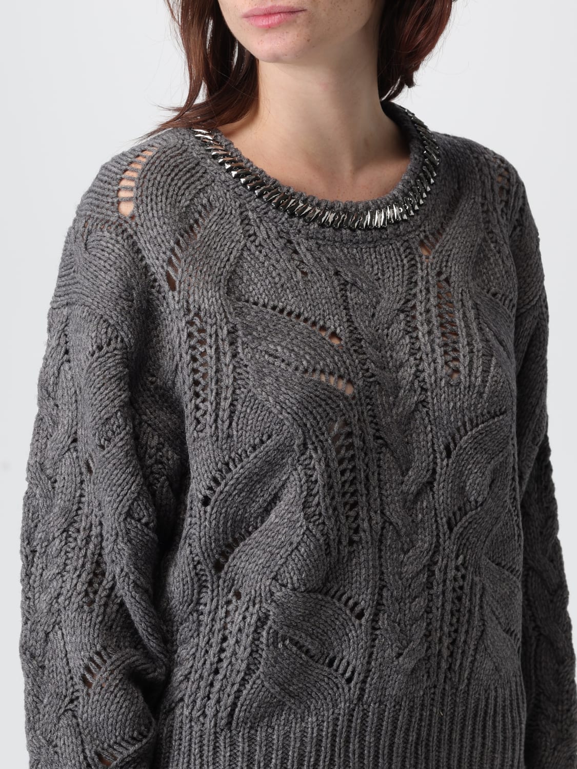 LIU JO JUMPER: Sweatshirt woman Liu Jo, Grey - Img 3
