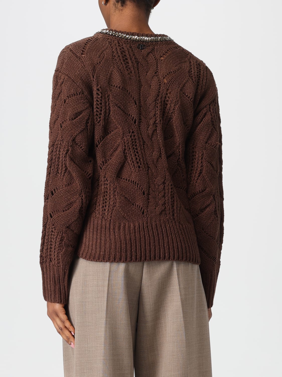 LIU JO PULLOVER: Sweatshirt damen Liu Jo, Braun - Img 2