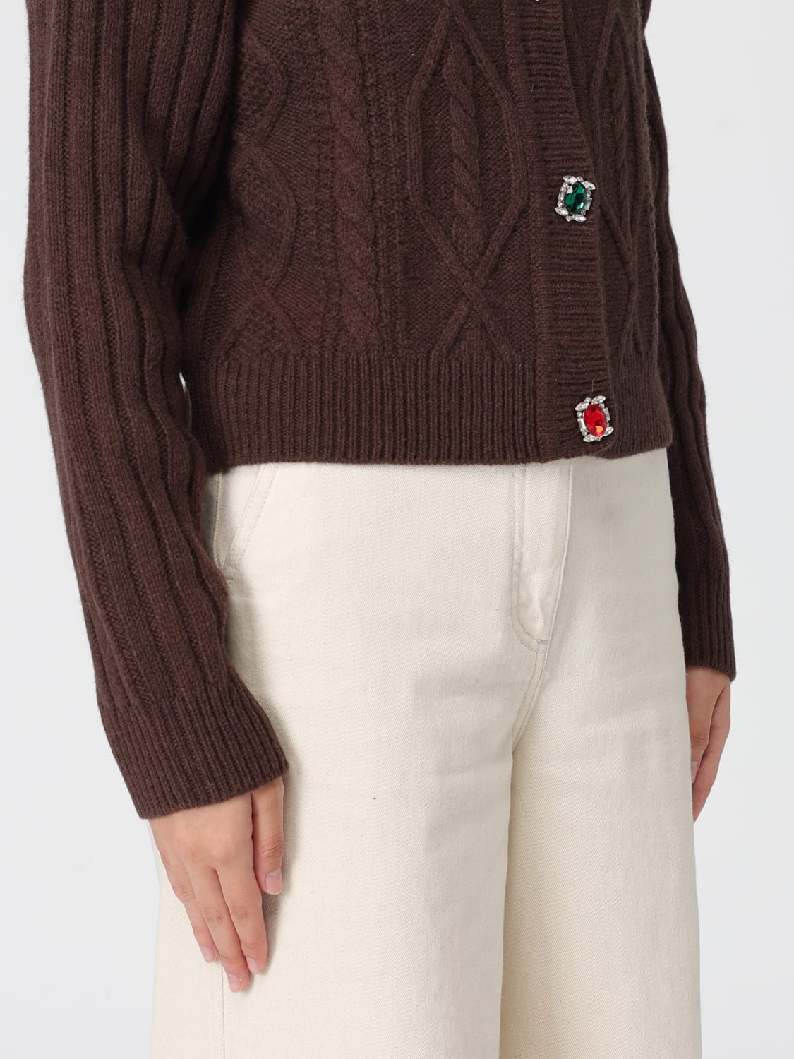 LIU JO JERSEY: Sudadera mujer Liu Jo, Marrón - Img 3