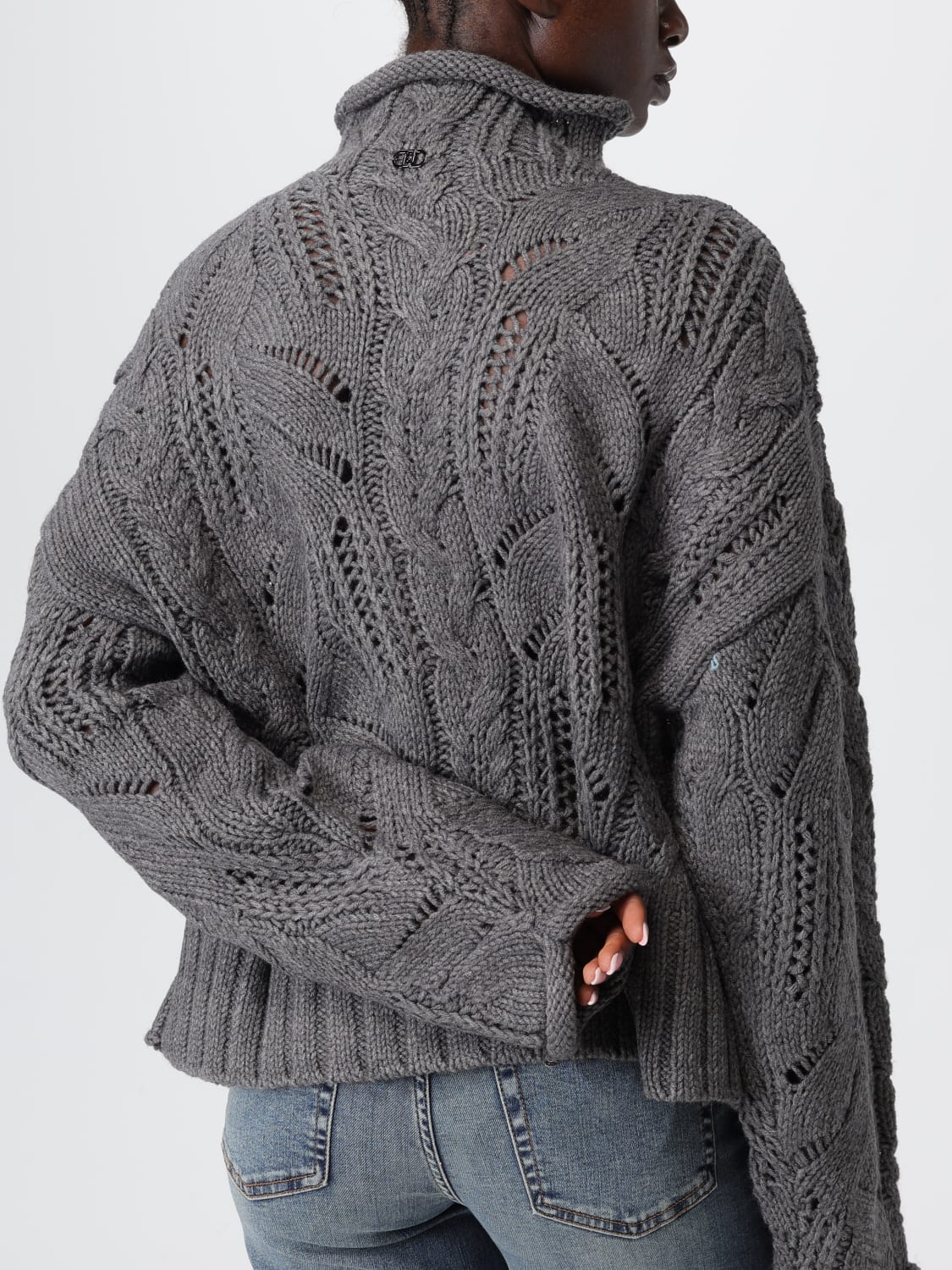 LIU JO SWEATER: Sweatshirt woman Liu Jo, Grey - Img 3