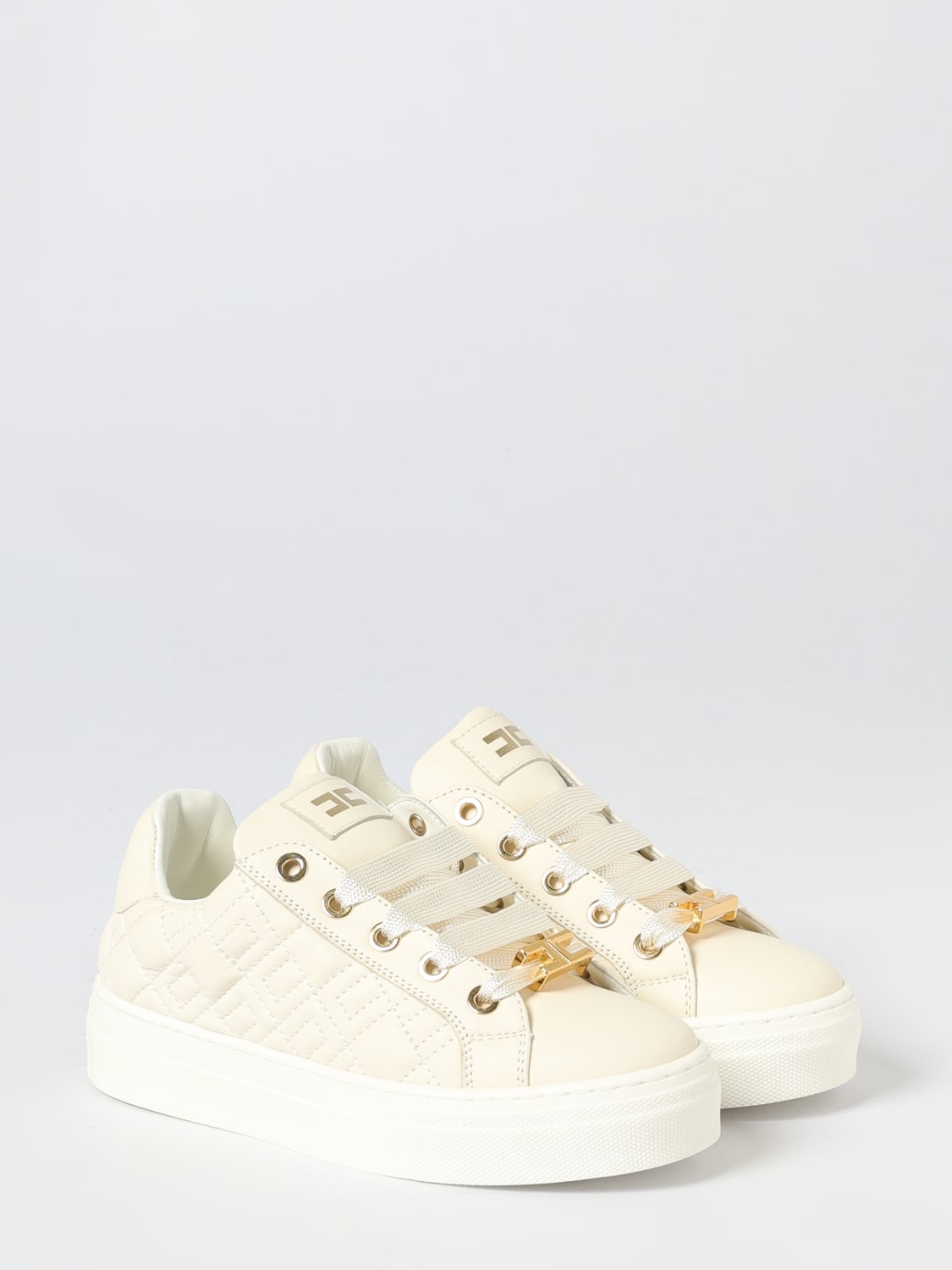 ELISABETTA FRANCHI LA MIA BAMBINA SNEAKERS: Shoes kids Elisabetta Franchi La Mia Bambina, Milk - Img 2
