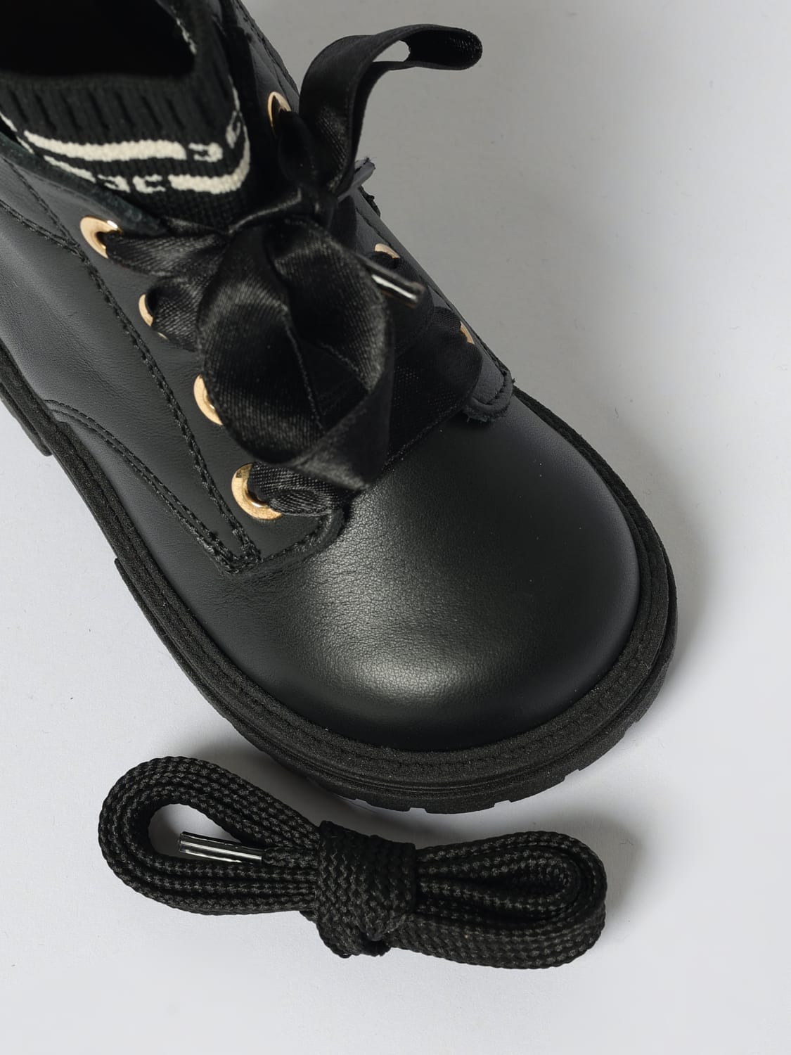 ELISABETTA FRANCHI LA MIA BAMBINA SCARPE: Stivaletto Elisabetta Franchi La Mia Bambina in pelle, Nero - Img 4