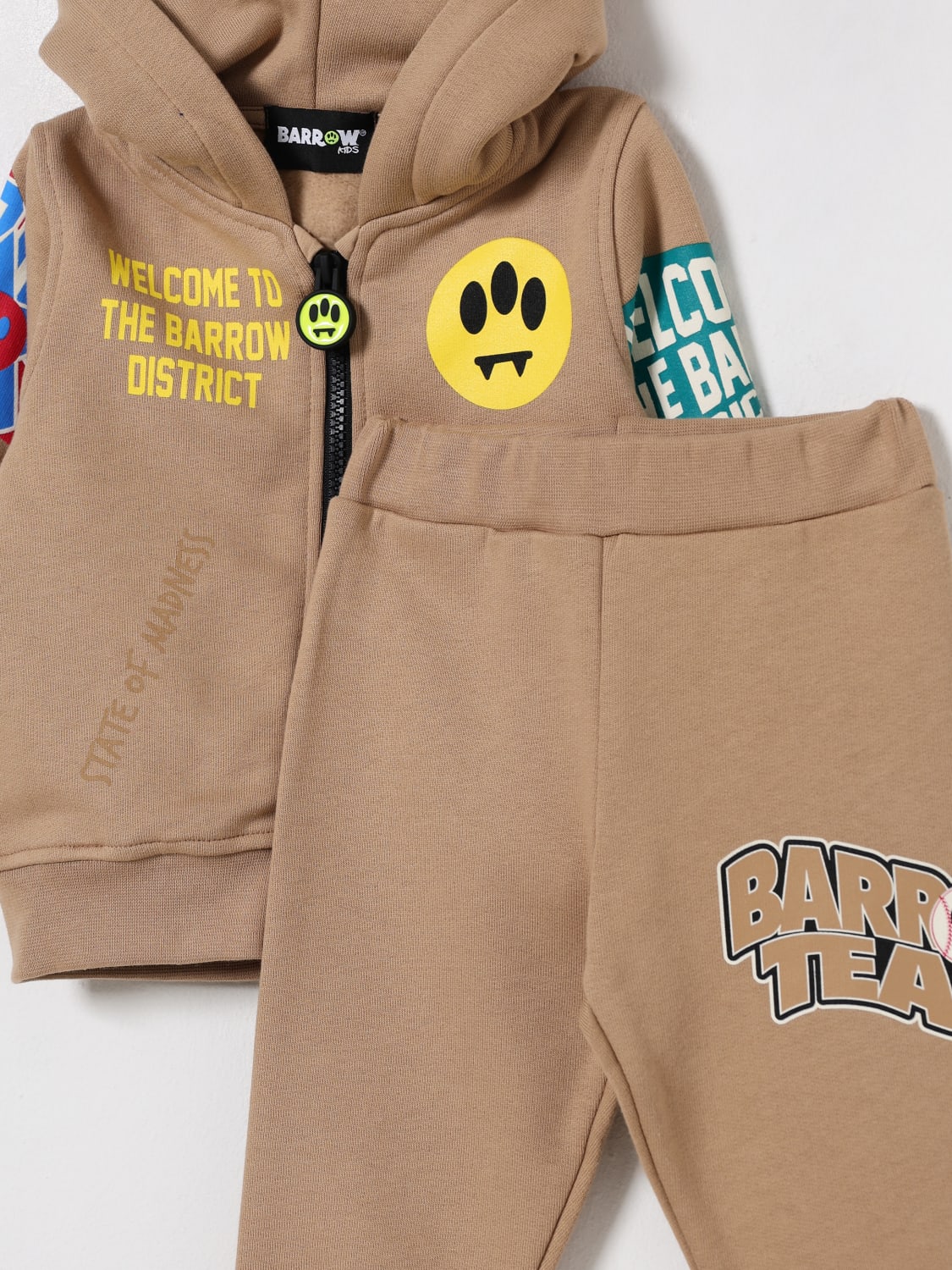 BARROW KIDS JUMPSUIT: Pants kids Barrow Kids, Beige - Img 3