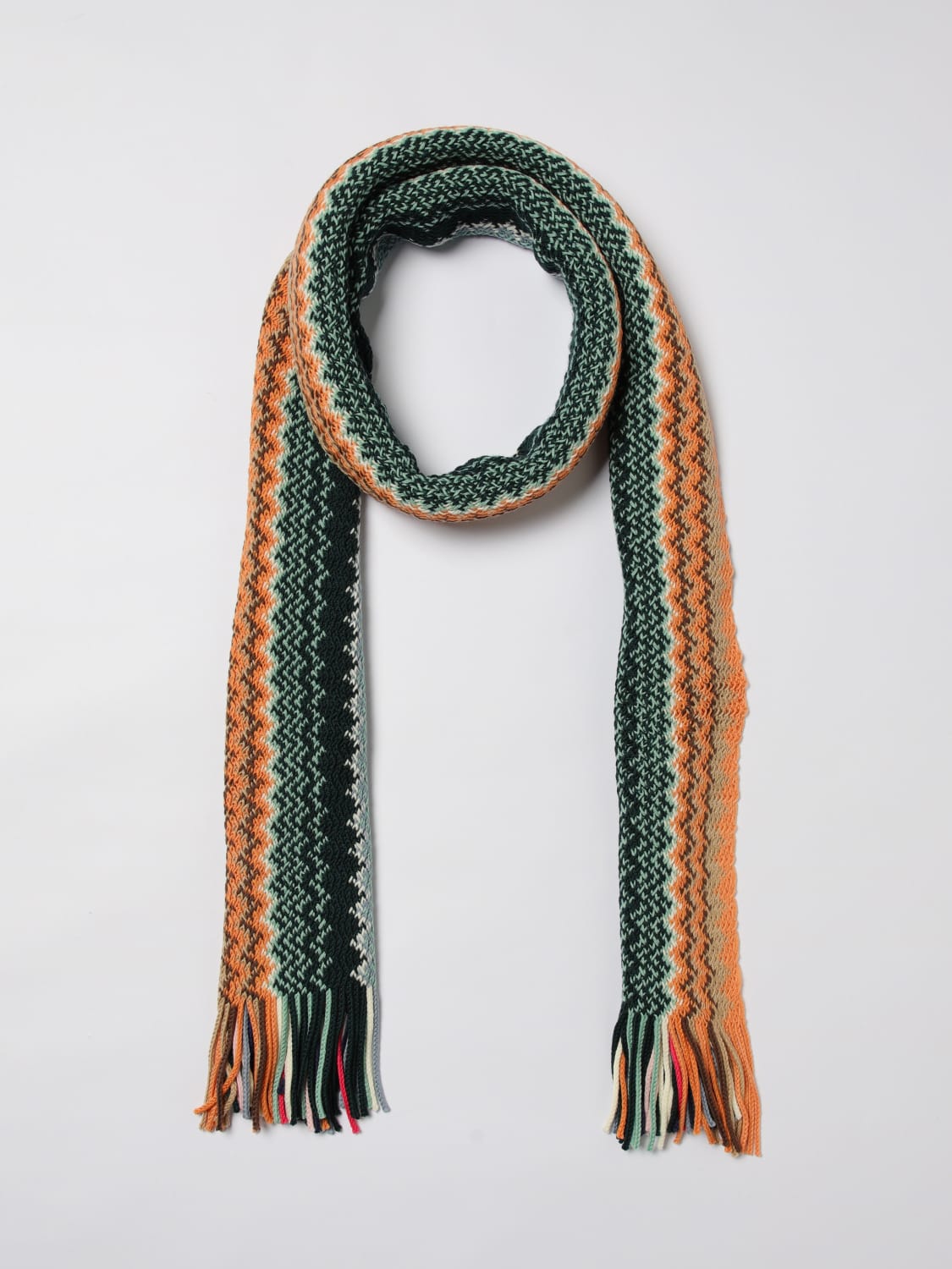 MISSONI SCIARPA: Sciarpa Missoni in lana con motivo a zig zag jacquard , Fa01 - Img 2