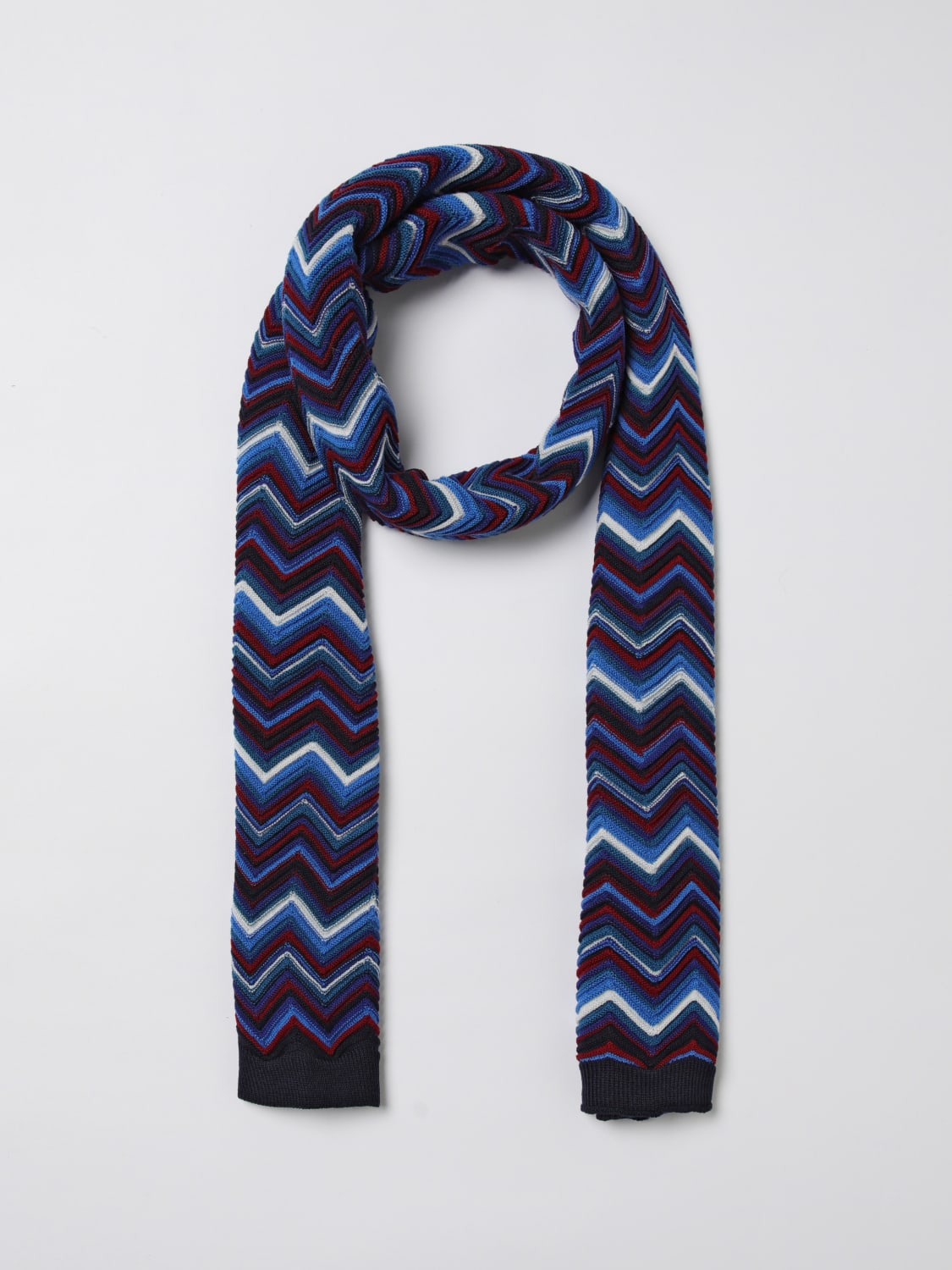 MISSONI SCIARPA: Sciarpa Missoni in lana con motivo a zig zag jacquard , Fantasia - Img 2
