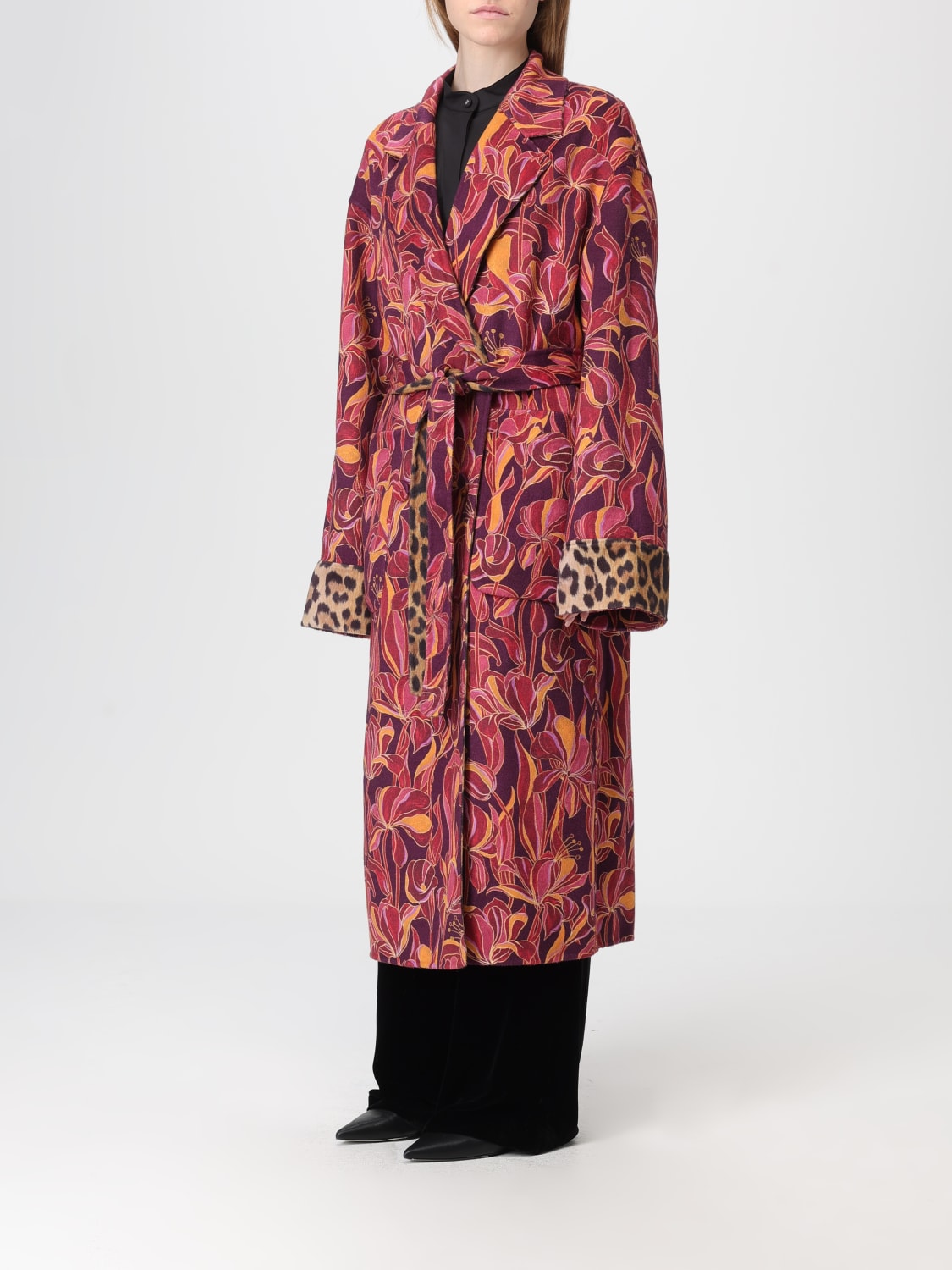 MALIPARMI ABRIGO: Abrigo mujer Maliparmi, Granate - Img 3